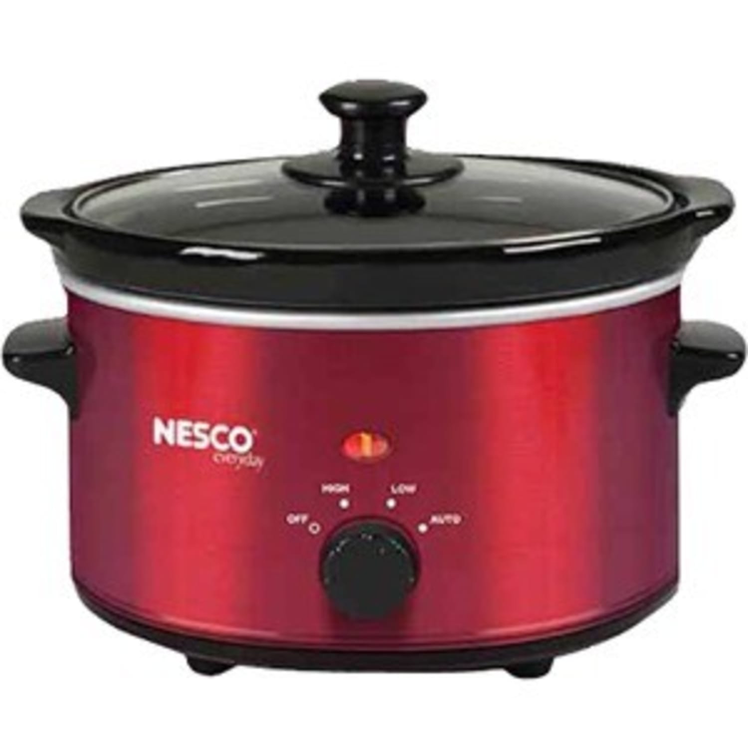 Nesco 1.5 Quart Slow Cooker (Metalic Red) - 120 W1.50 quart - Metallic Red - Image 3