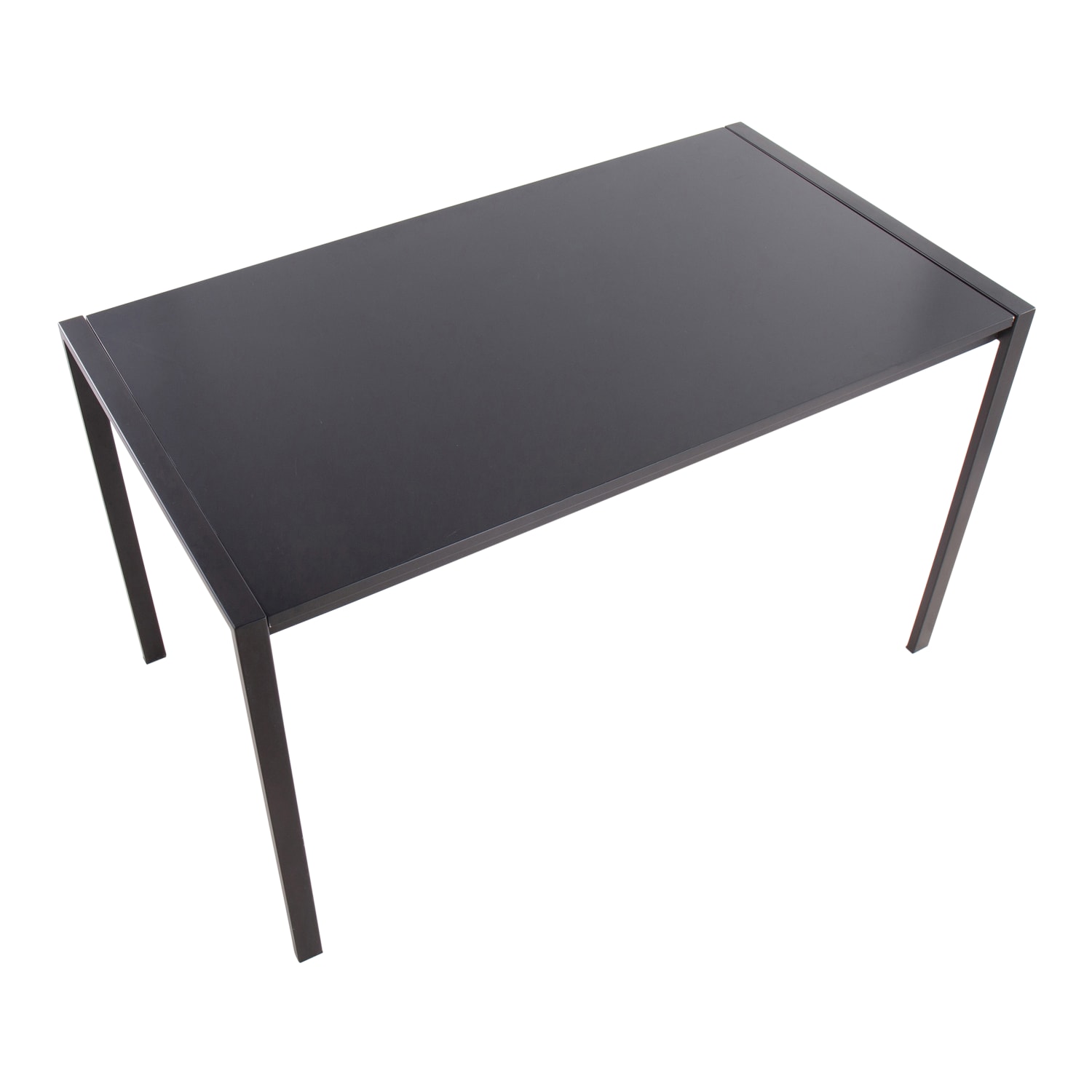 LumiSource Fuji Dinette Table, 29-3/4inH x 50-1/4inW x 27-3/4inD, Black/Black - Image 5