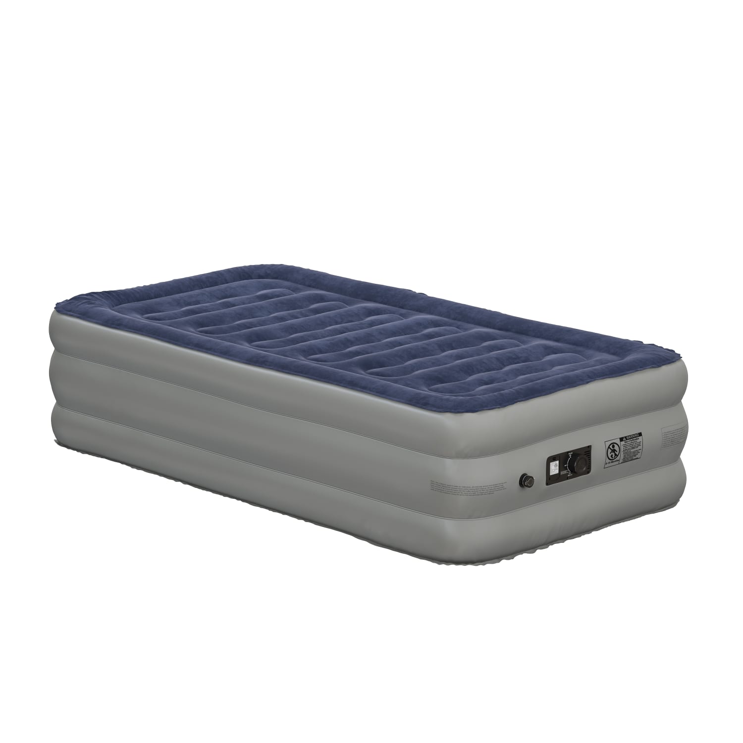 Flash Furniture Air Mattress With ETL Certified Internal Electric Pump And Carrying Case, Twin, Blue - Image 3