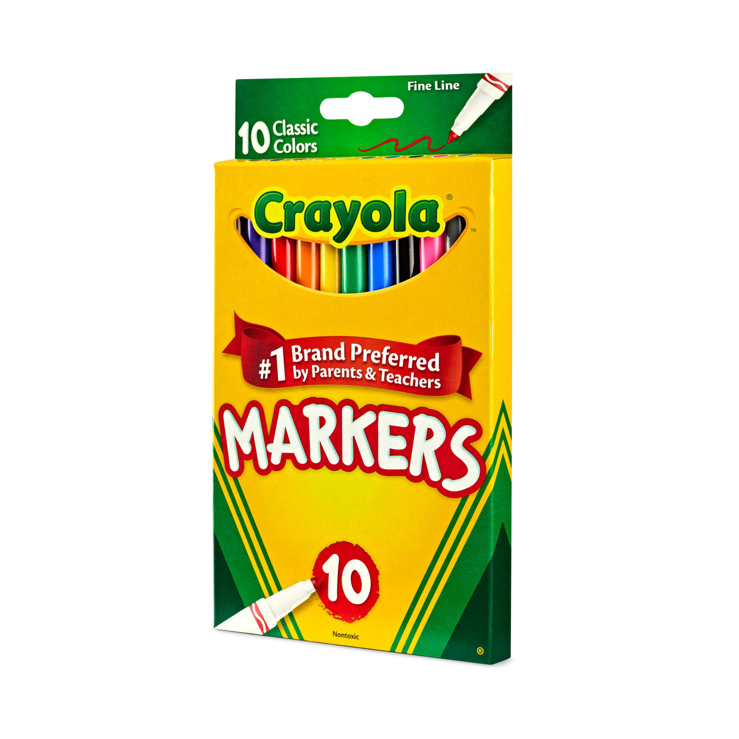 Crayola Fine Line Markers, Assorted Classic Classpack, Pack Of 10 - Image 5
