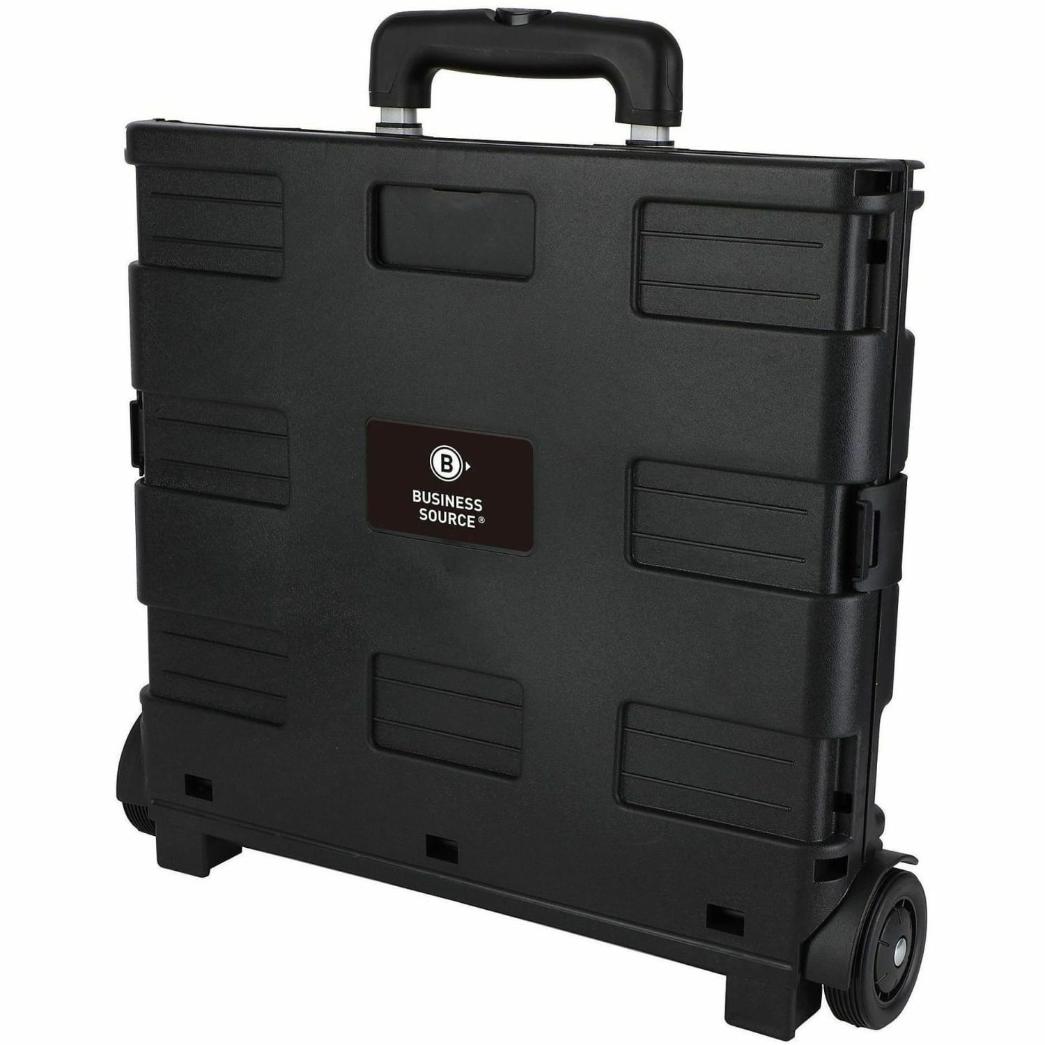 Business Source Stow-and-Go Mobile Storage Crate, 18 1/4inW x 15inD x 39 2/5inH, Black, 14111 - Image 3