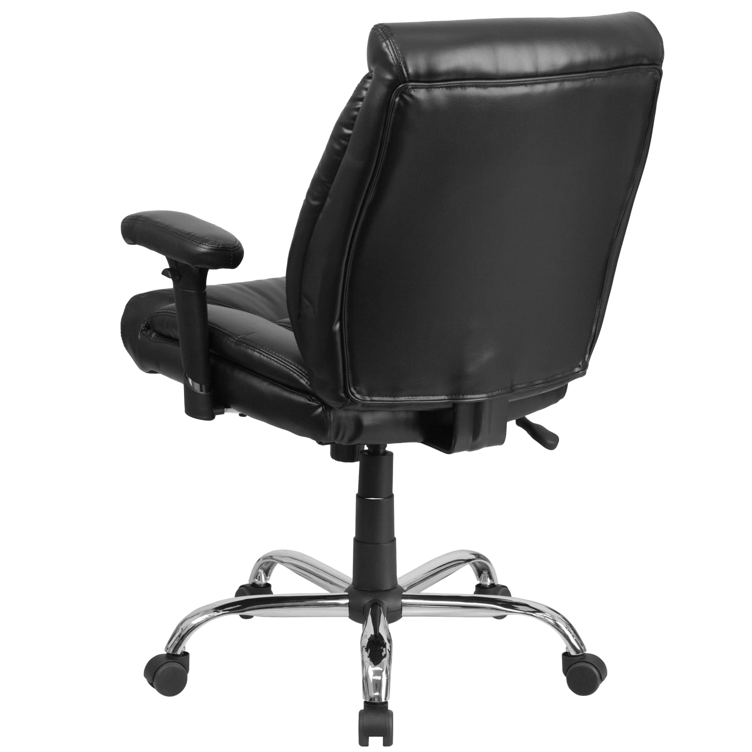 Flash Furniture Hercules Big Tall Ergonomic LeatherSoft Faux Leather MidBack Swivel Task Chair With Adjustable Arms Black PopularChairscom Flash Furniture Hercules Big Tall Ergonomic LeatherSoft Faux Leather Mid Back Swivel Task Chair With Adjustable Arms Black PopularChairscom