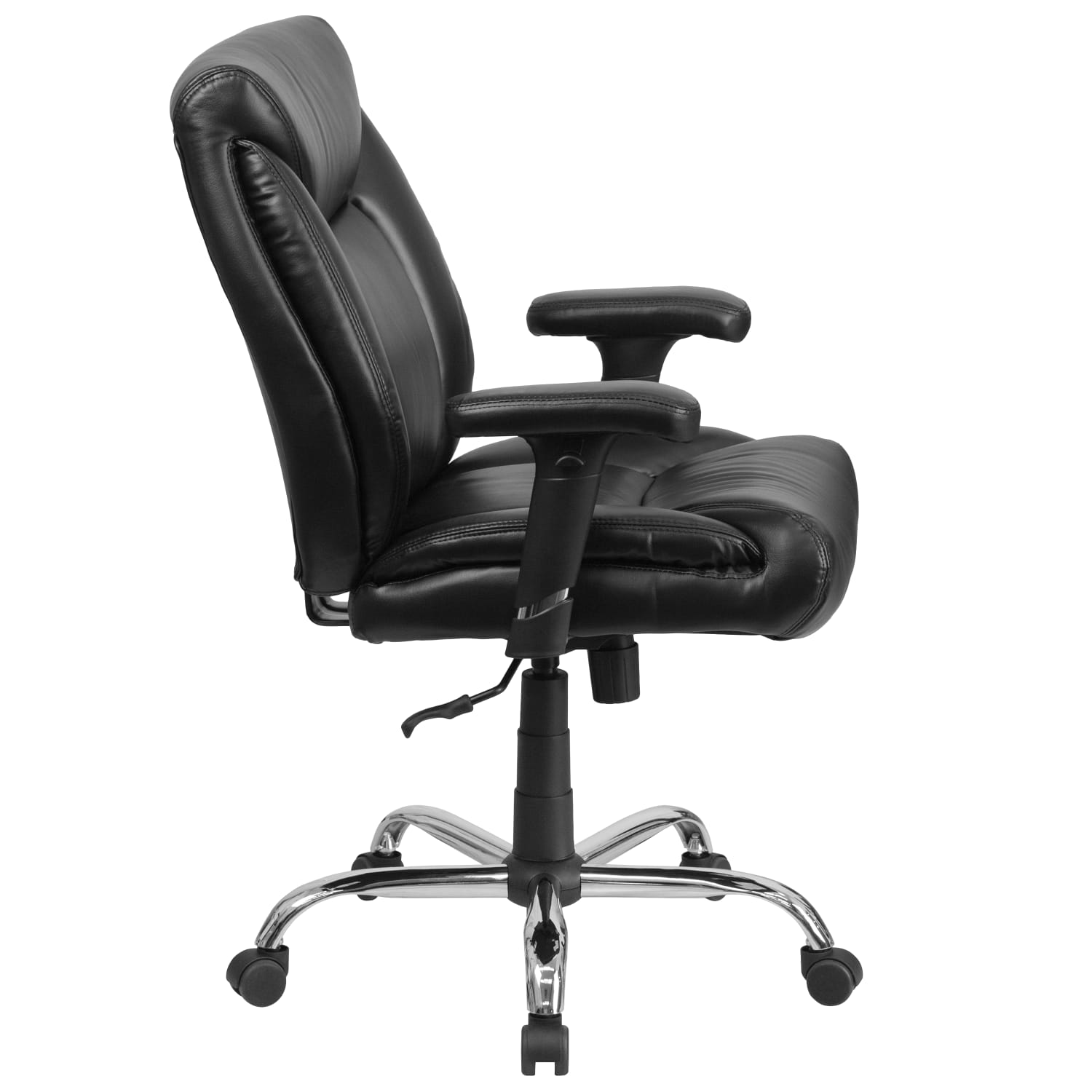 Flash Furniture Hercules Big Tall Ergonomic LeatherSoft Faux Leather MidBack Swivel Task Chair With Adjustable Arms Black PopularChairscom Flash Furniture Hercules Big Tall Ergonomic LeatherSoft Faux Leather Mid Back Swivel Task Chair With Adjustable Arms Black PopularChairscom