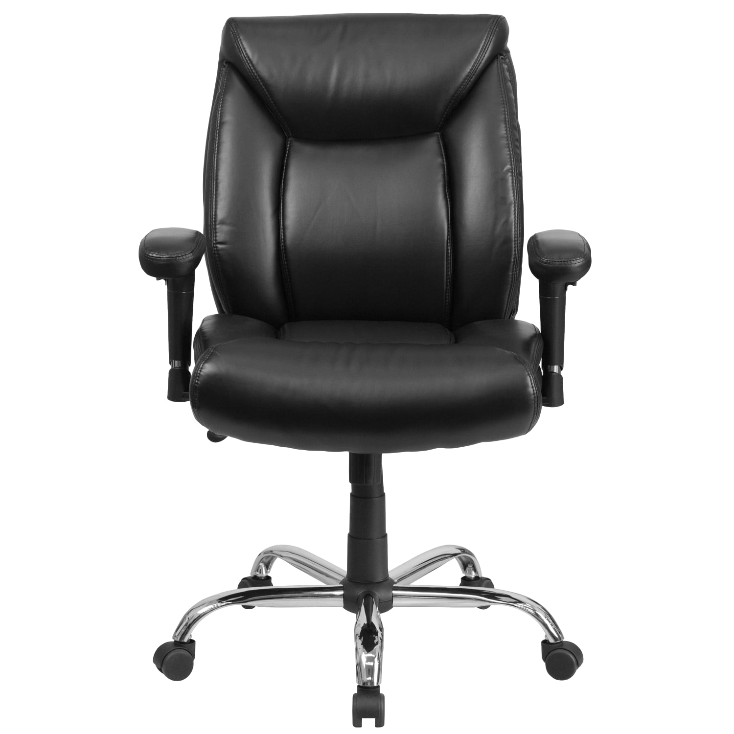Flash Furniture Hercules Big Tall Ergonomic LeatherSoft Faux Leather MidBack Swivel Task Chair With Adjustable Arms Black PopularChairscom Flash Furniture Hercules Big Tall Ergonomic LeatherSoft Faux Leather Mid Back Swivel Task Chair With Adjustable Arms Black PopularChairscom