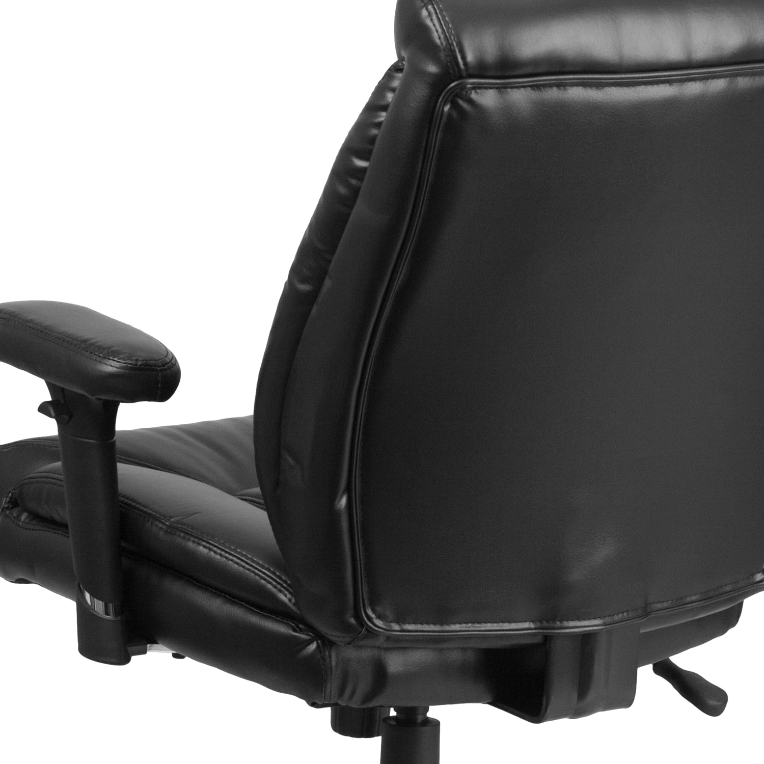 Flash Furniture Hercules Big Tall Ergonomic LeatherSoft Faux Leather MidBack Swivel Task Chair With Adjustable Arms Black PopularChairscom Flash Furniture Hercules Big Tall Ergonomic LeatherSoft Faux Leather Mid Back Swivel Task Chair With Adjustable Arms Black PopularChairscom
