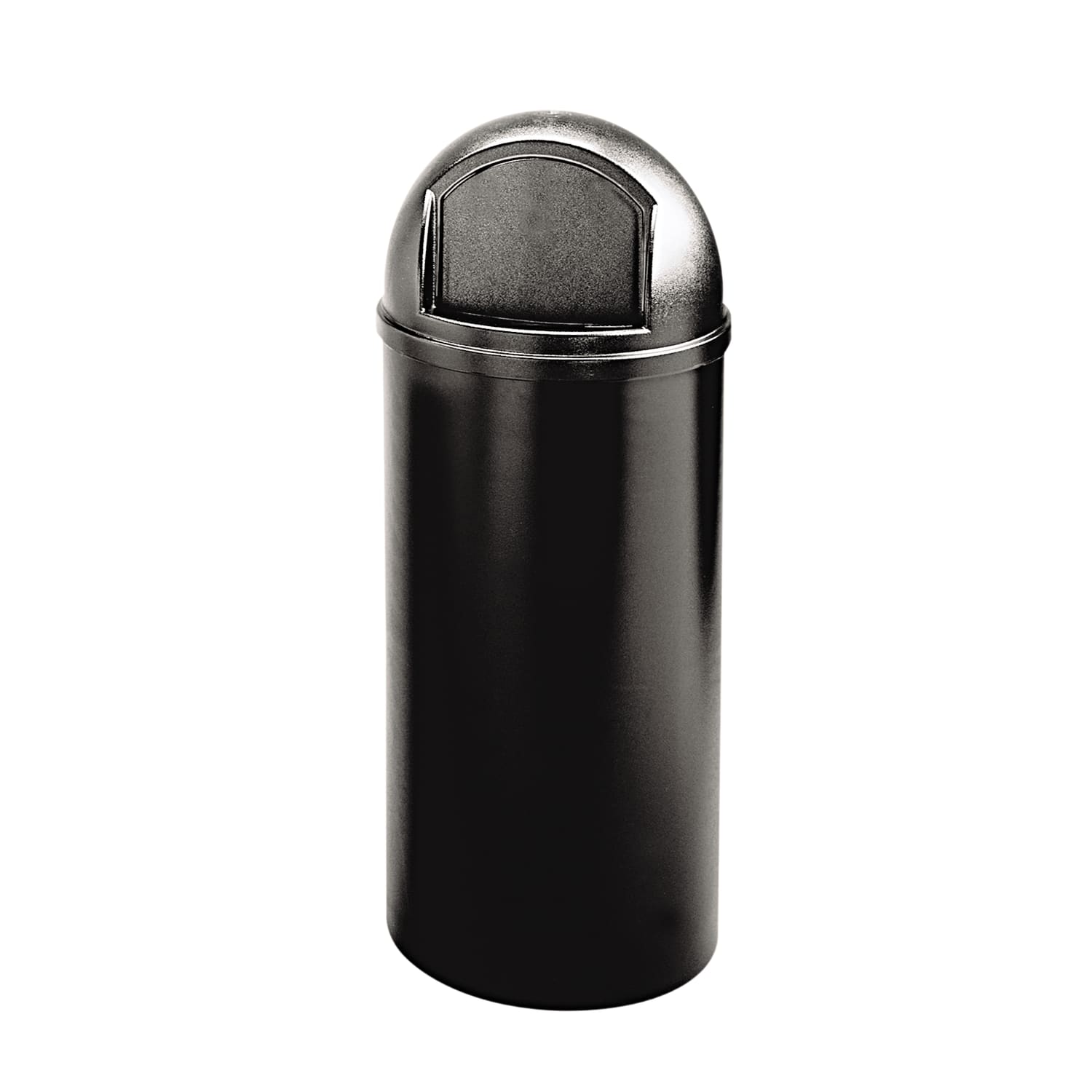 Rubbermaid Marshal Round Polyethylene Classic Waste Container, 25 Gallons, 42inH x 18inW x 18inD, Black - Image 3
