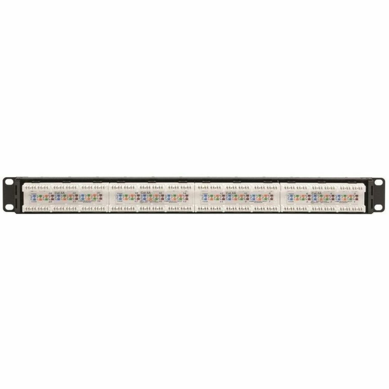 Eaton Tripp Lite Series 24-Port 1U Rack-Mount Cat6a/Cat6/Cat5e 110 Patch Panel with Cable Management Bar, 110 Punchdown, RJ45, TAA - N2520246A - Image 3