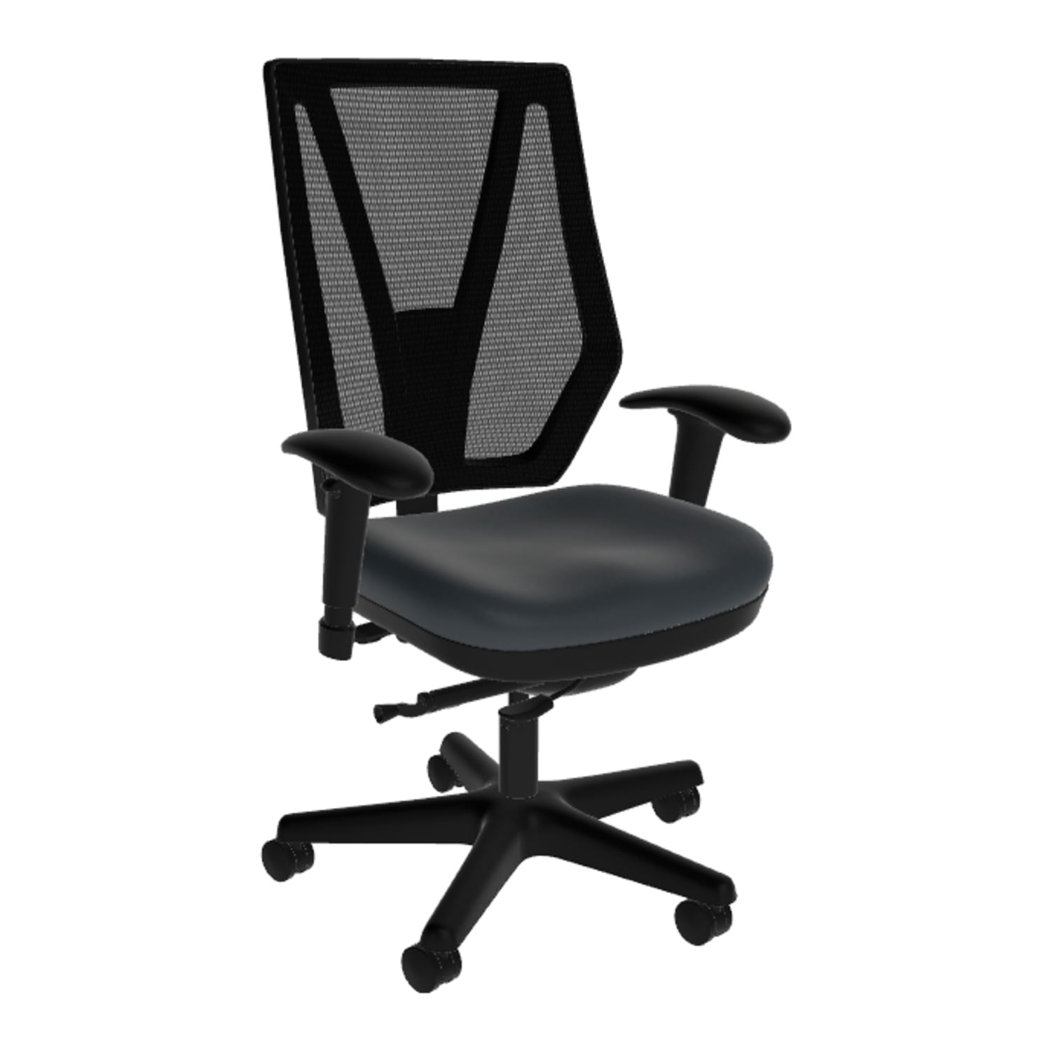 Sitmatic GoodFit Ergonomic Mesh High-Back Office Chair, Navy/Black