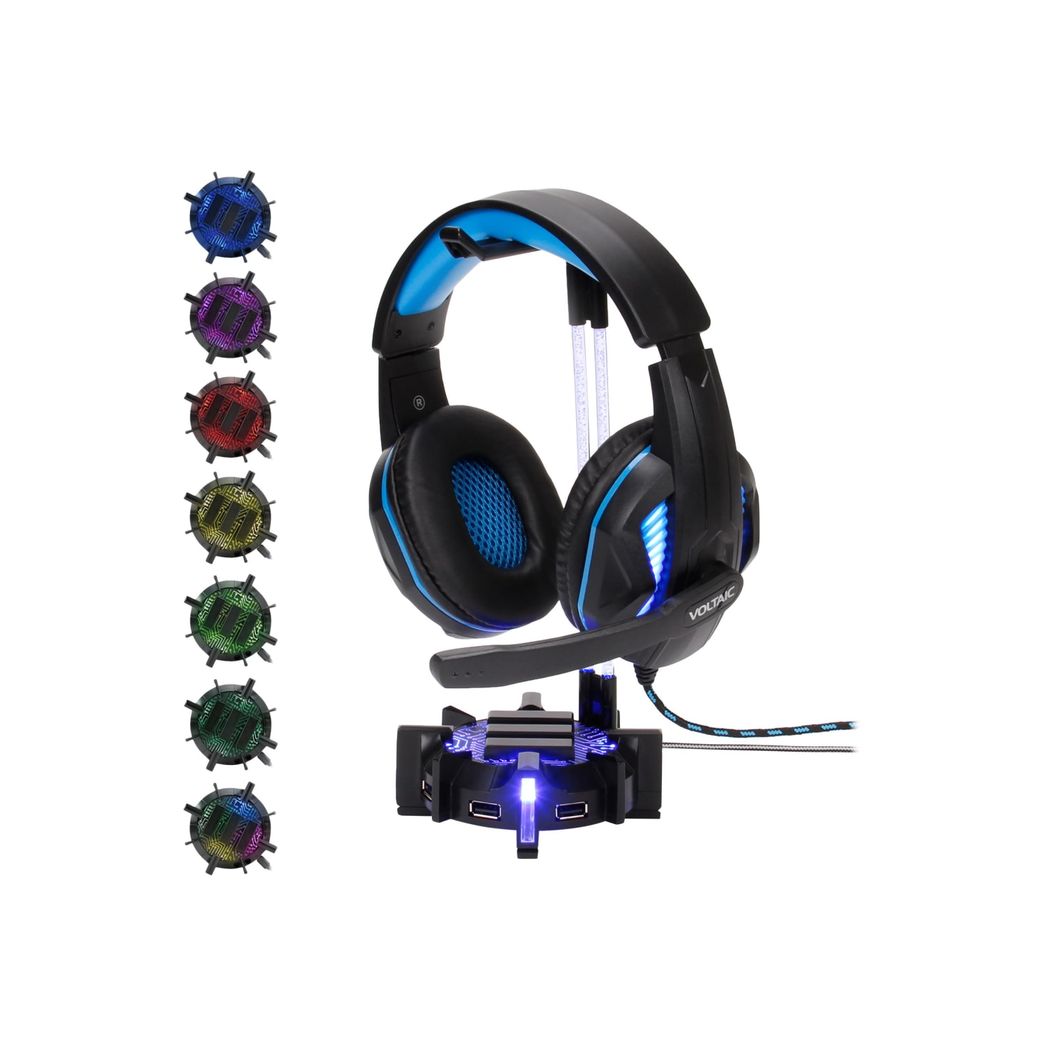 ENHANCE Headset Stand and Gaming Hub - Hub - 4 x USB 2.0 - desktop - Image 3