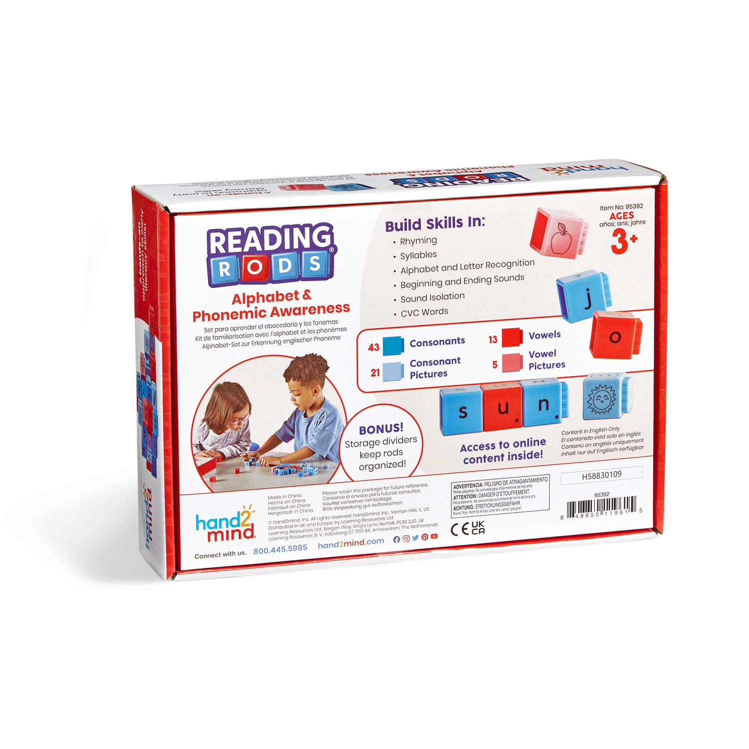 Hand2Mind Reading Rods Alphabet & Phonemic Awareness Set - Image 4