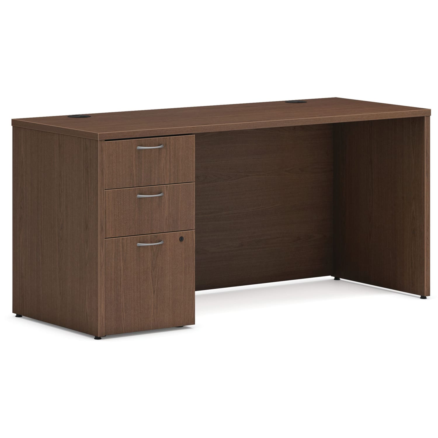 HON Mod 60inW Computer Desk Credenza, Sepia Walnut - Image 3