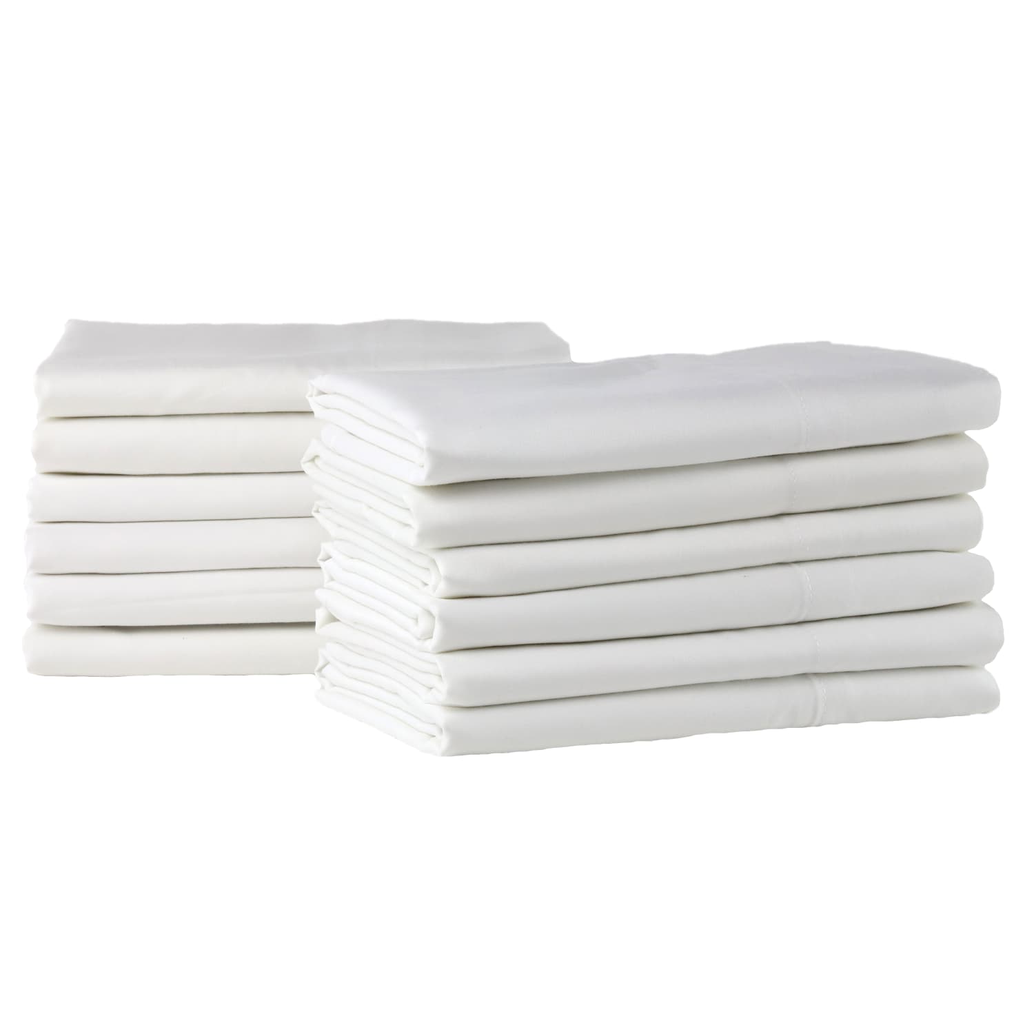 1888 Mills Naked Standard Queen Pillowcases, 42in x 36in, White, Case of 72 - Image 3