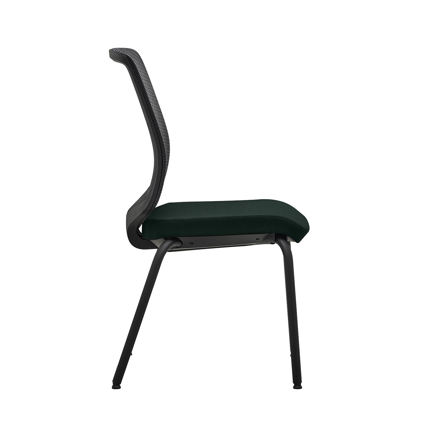 WorkPro Expanse Antimicrobial Vinyl Guest Chairs, Black, Set Of 2 Chairs - Image 5