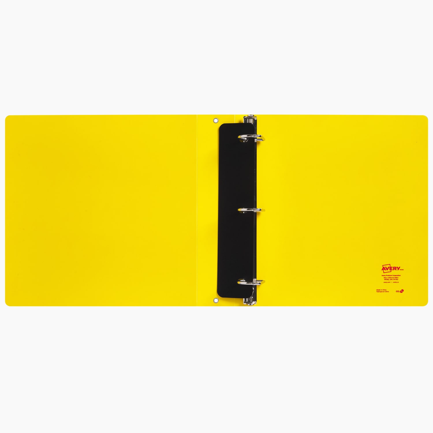 Avery UltraDuty SDS Binder With Chain, 1-1/2in Slant Ring, Holds 375 Sheets, Yellow/Red - Image 4