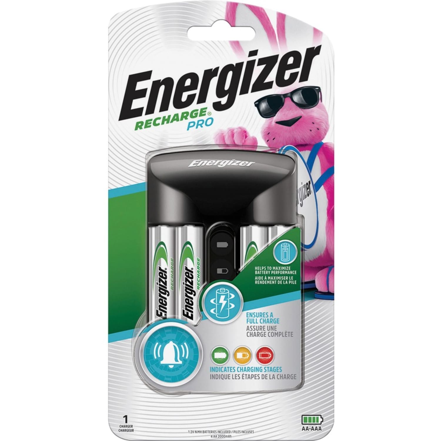 Energizer Recharge Pro AA/AAA Battery Charger - 3 Hour Charging - 4 - AA, AAA - 3 / Carton - Image 3