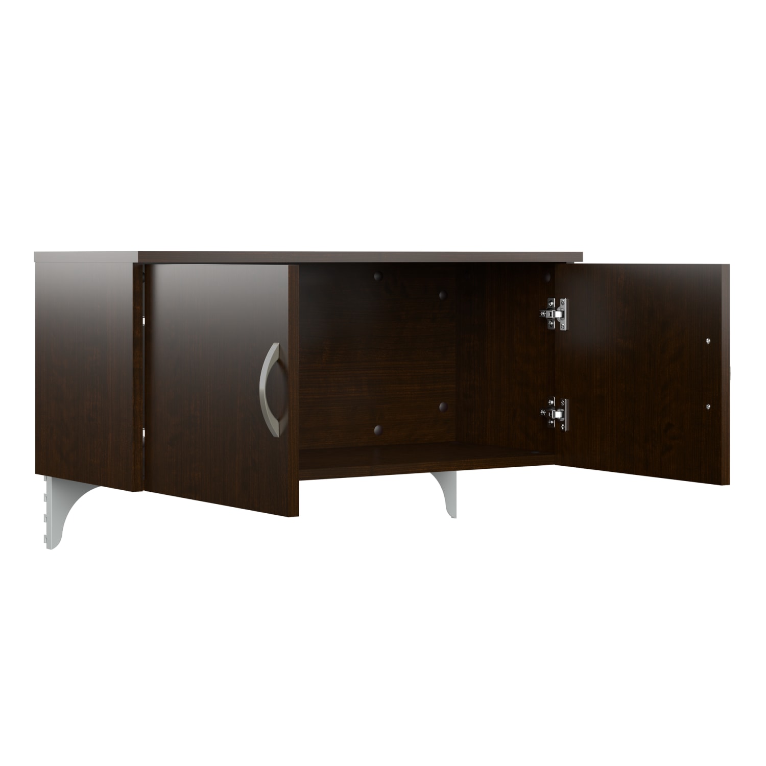 Bush Business Furniture Office in an Hour 3 Person L Shaped Cubicle Workstations, Mocha Cherry, Standard Delivery - Image 6