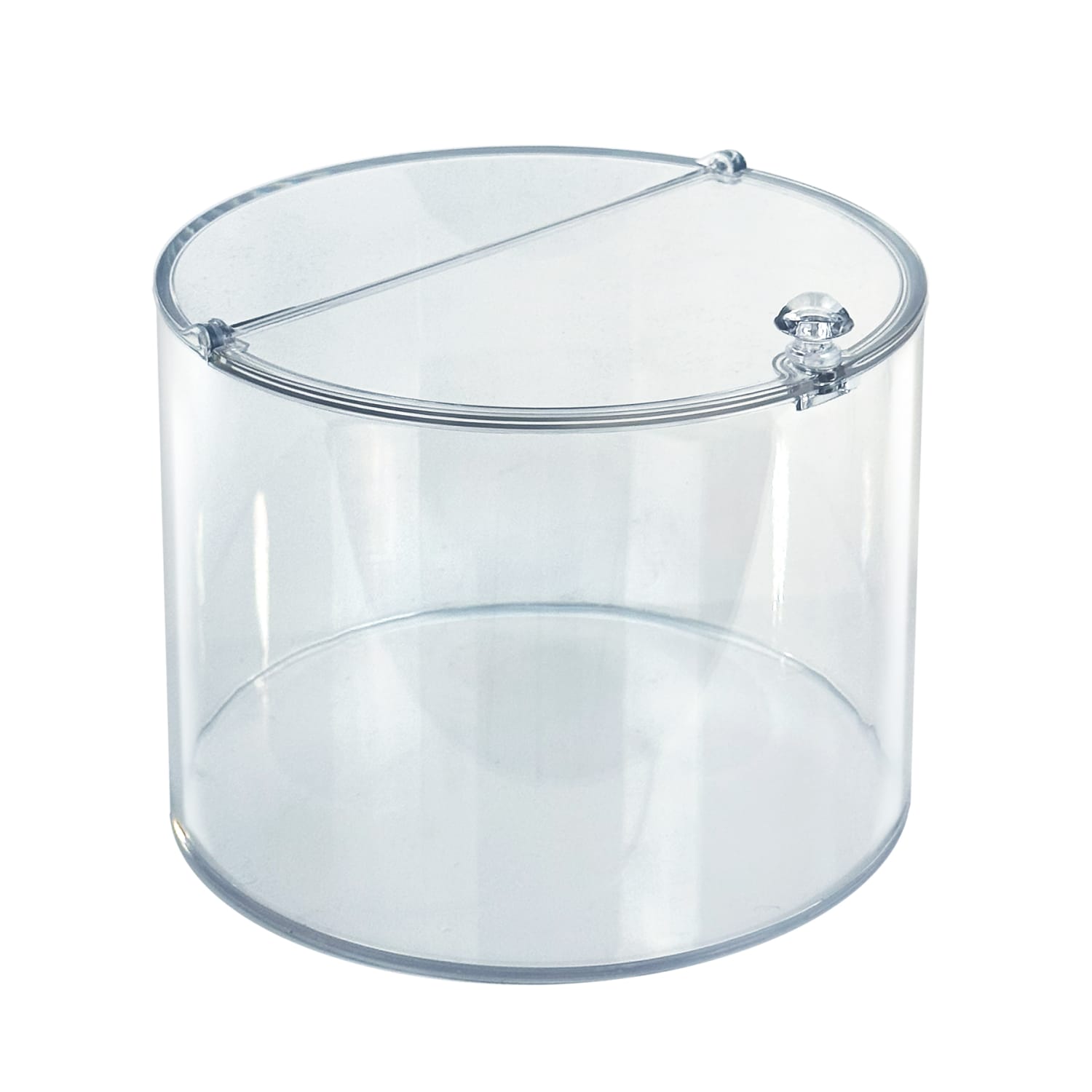 Azar Displays Round Candy Bin, 7-3/4in x 6-1/2in, Clear