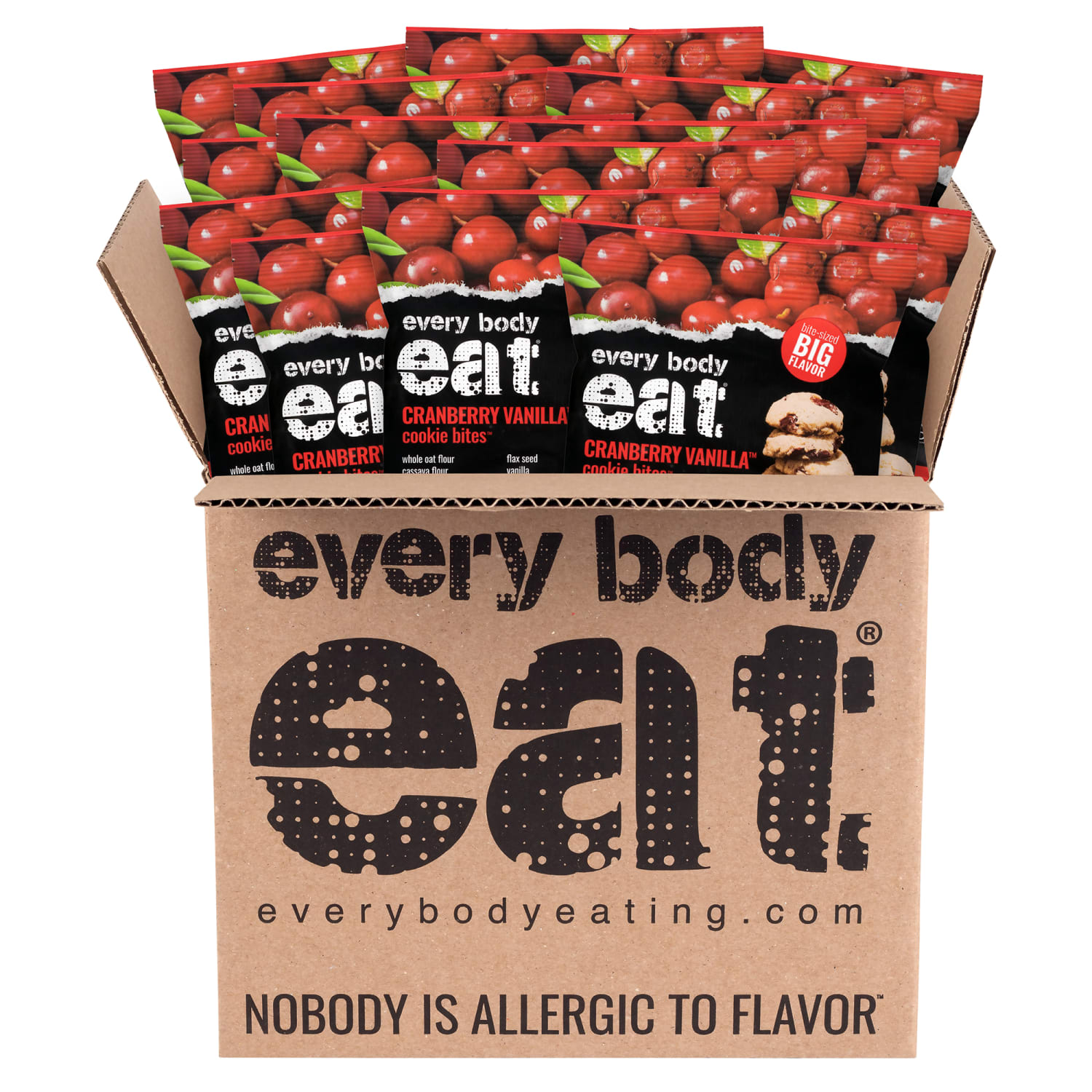 Every Body Eat Cranberry Vanilla Cookie Bites, 1.1 Oz, Total Qty 20 - Image 4