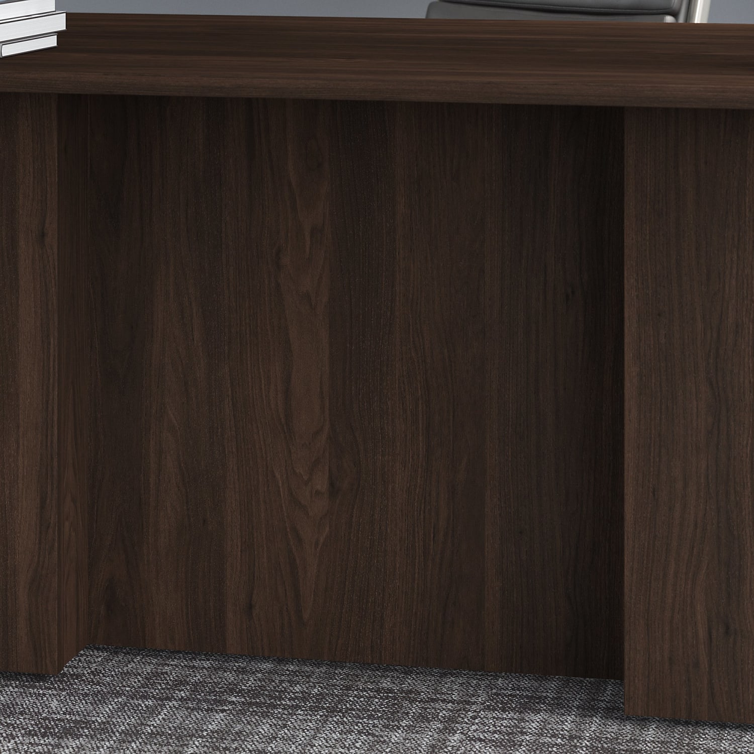 Bush Business Furniture Office 500 72inW Executive Computer Desk, Black Walnut, Standard Delivery - Image 5