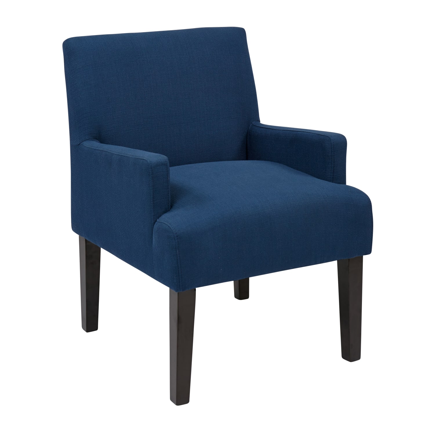Ave Six Work Smart Main Street Guest Chair, Woven Indigo/Black
