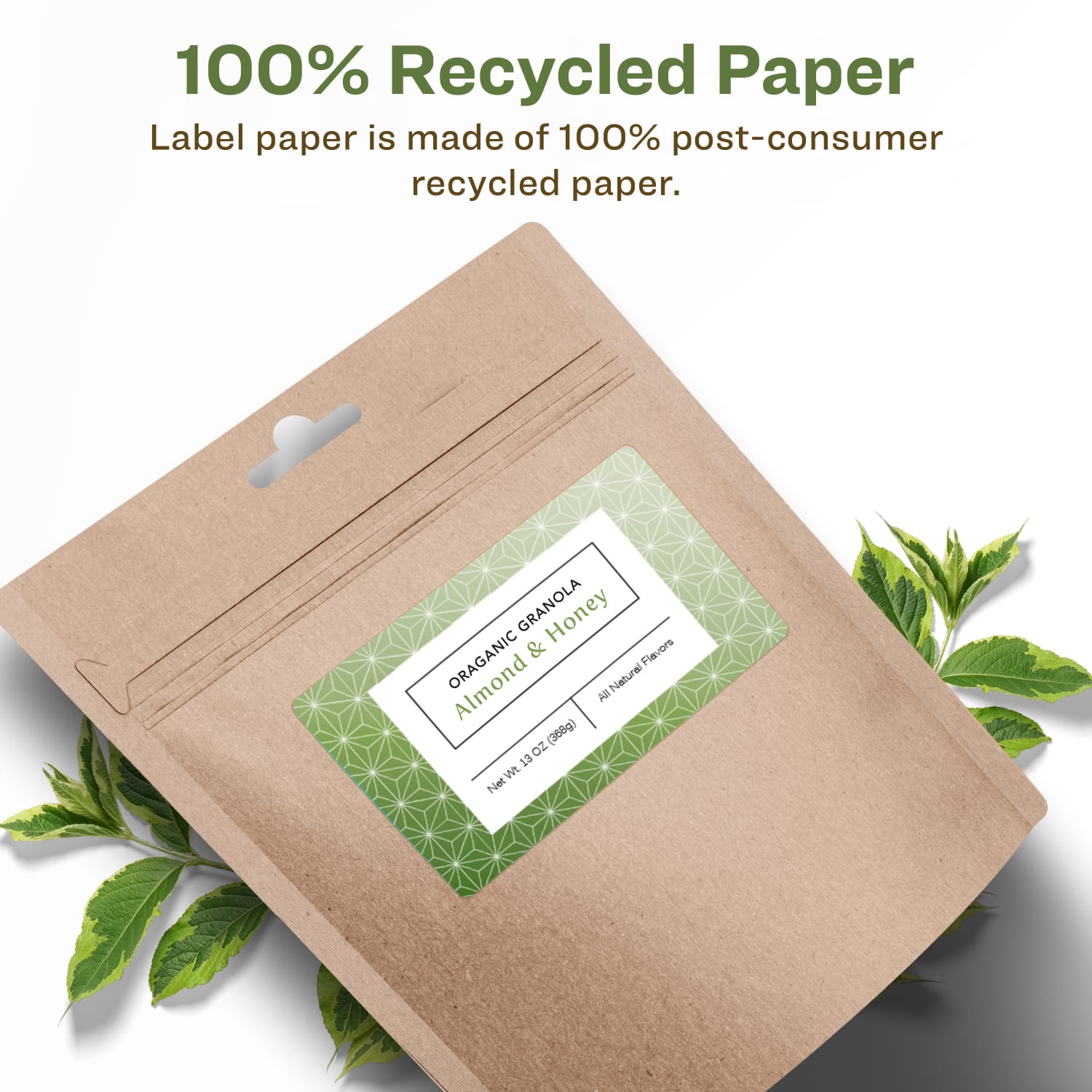 Avery Recycled Paper Labels, 94256-EWMP100, Rectangle, 5in x 3-1/2in, White, Pack Of 400 - Image 3