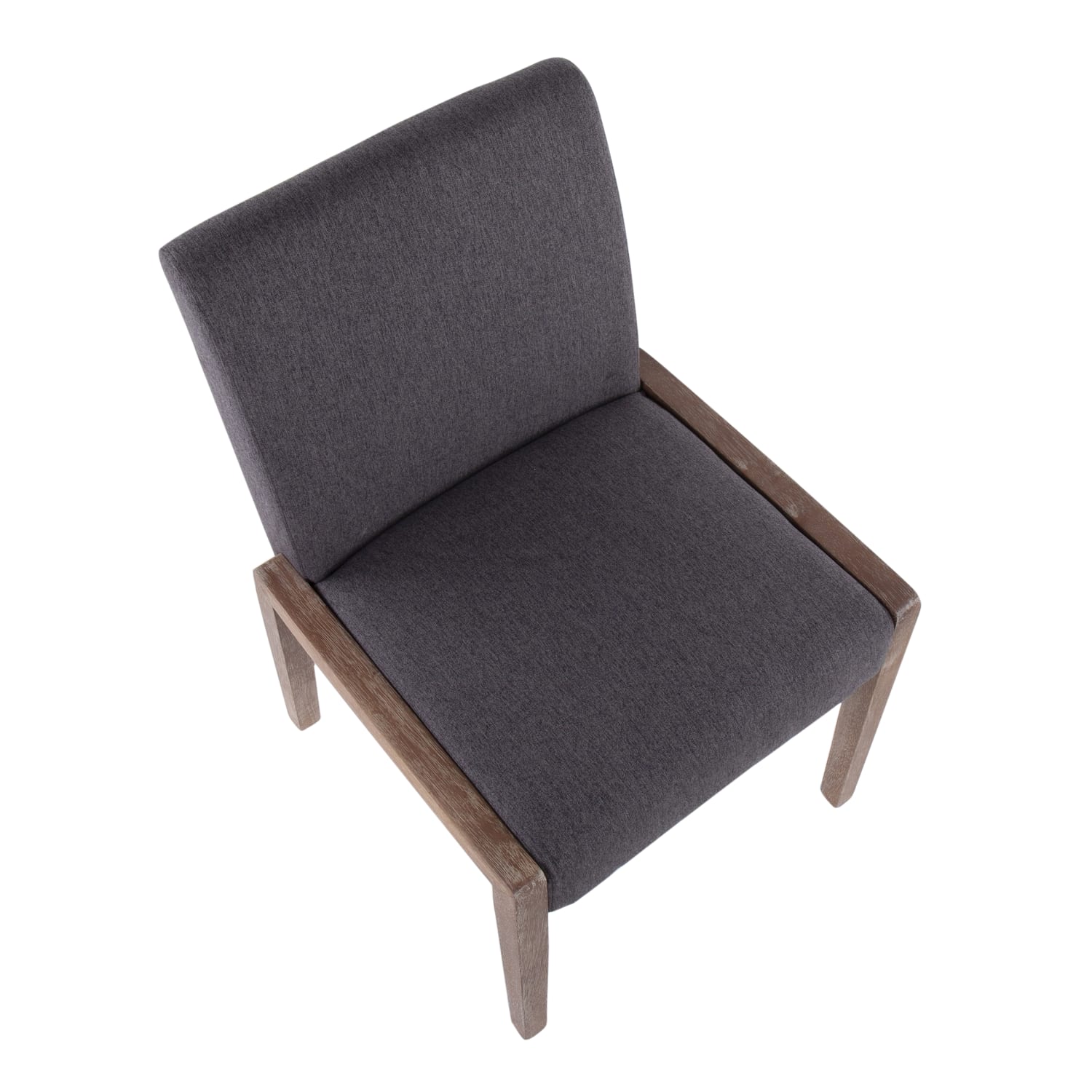 LumiSource Carmen Contemporary Dining Chairs White WashedGray Fabric Set Of 2 Chairs PopularChairscom LumiSource Carmen Contemporary Dining Chairs White WashedGray Fabric Set Of 2 Chairs PopularChairscom