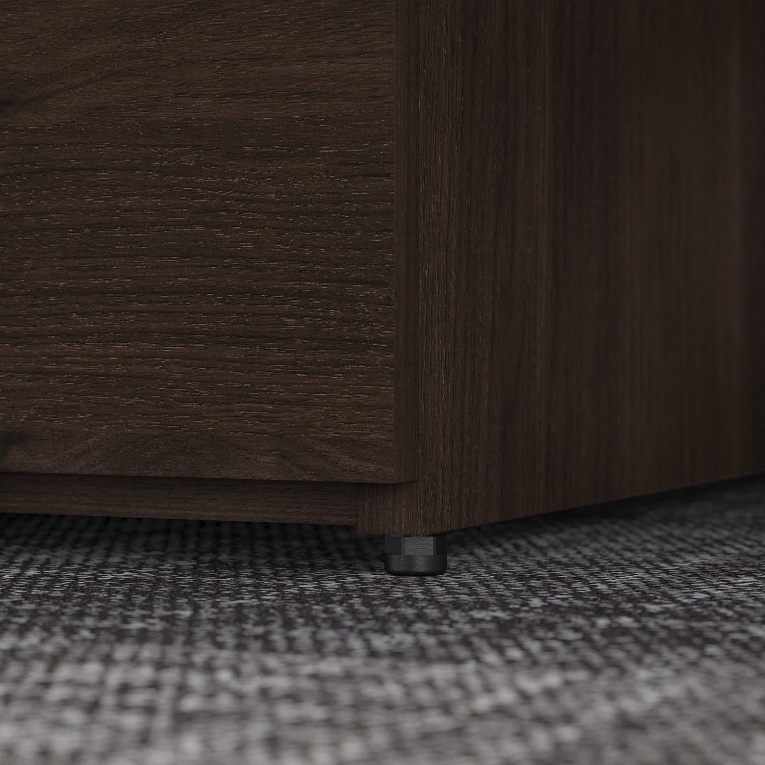 Bush Business Furniture Office 500 35-2/3inW x 23-1/3inD Lateral 2-Drawer File Cabinet, Black Walnut, Standard Delivery - Partially Assembled - Image 6