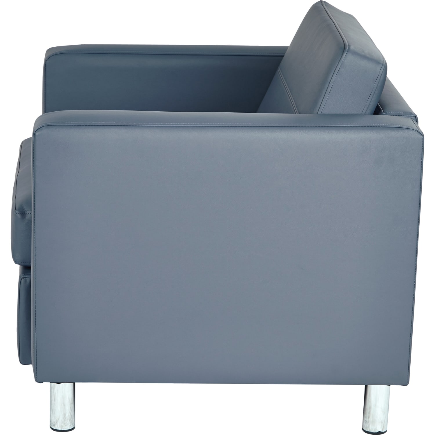 Office Star Ave Six Pacific Faux Leather Arm Chair Blue PopularChairscom
