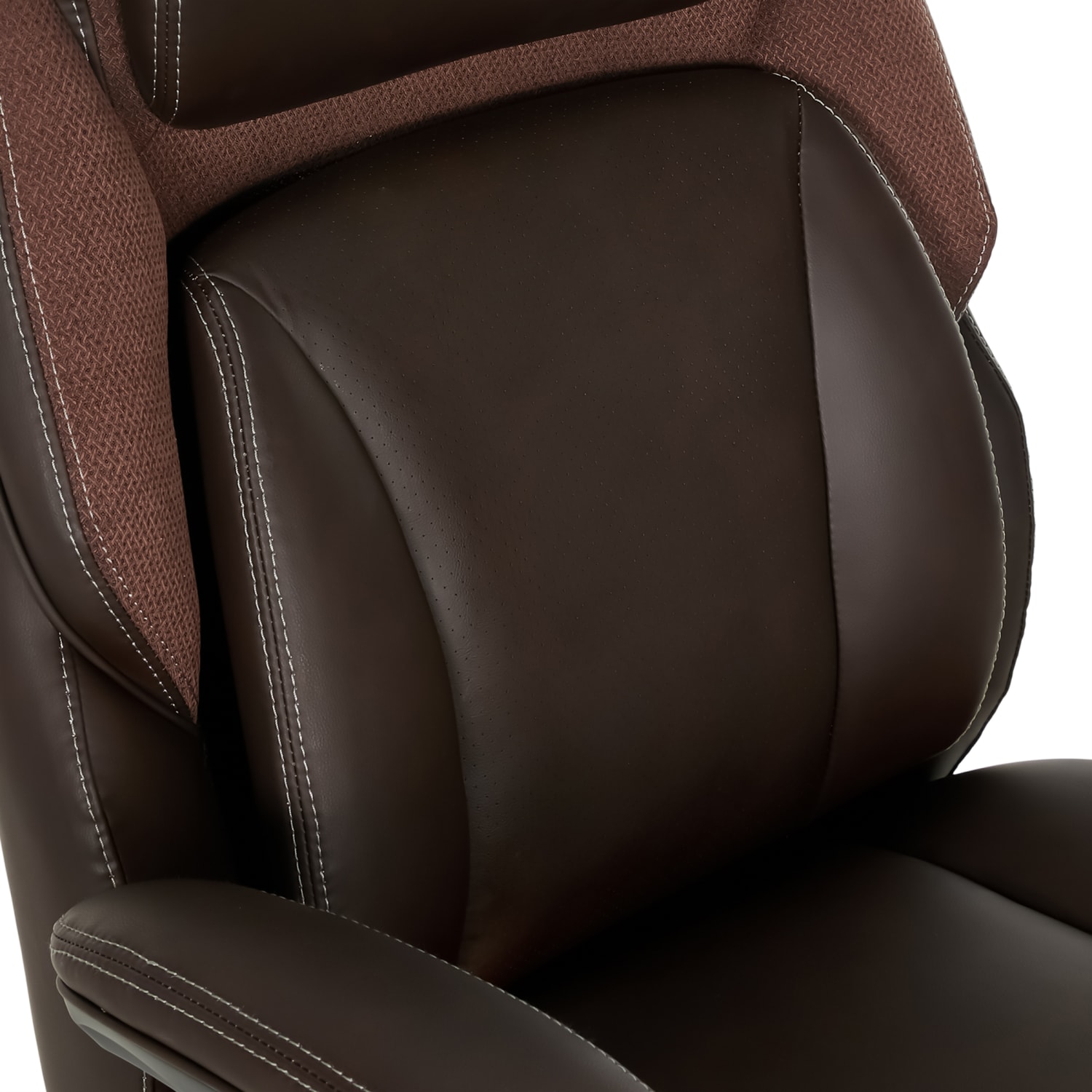 Serta SmartLayers Everett Big  Tall Ergonomic Vegan Leather High Back Executive Office Chair Dark BrownDark Gray PopularChairscom