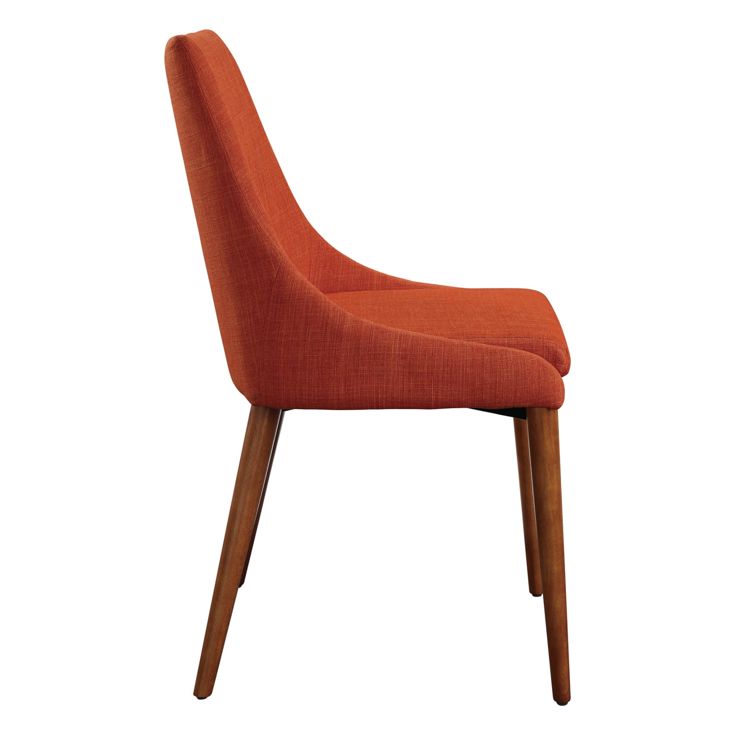 Office Star Palmer Fabric Dining Accent Chairs, Tangerine, Pack Of 2 Chairs - Image 3