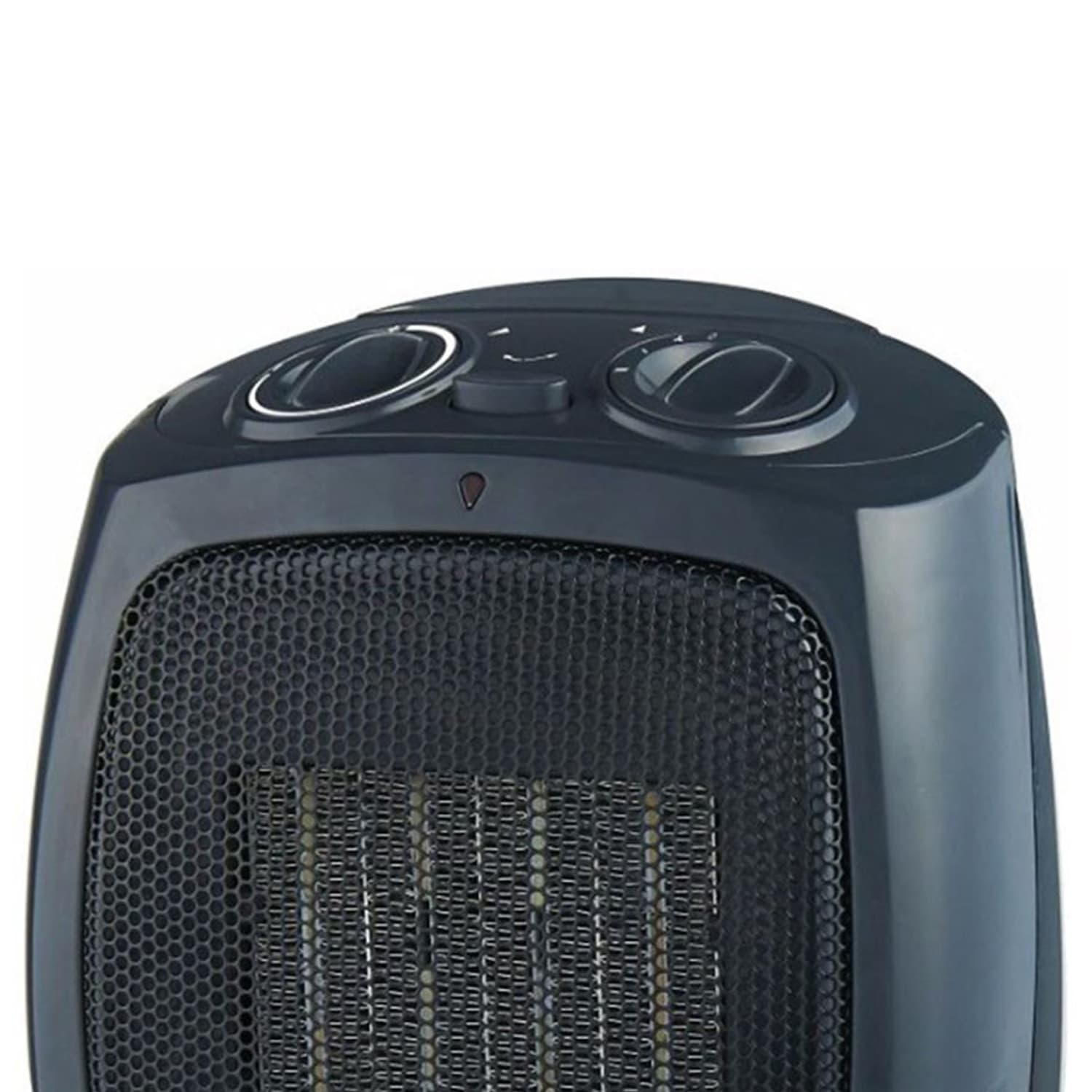Brentwood H-C1601 1500-Watt Portable Ceramic Space Heater And Fan, 10inH x 8-1/2inW, Black - Image 3