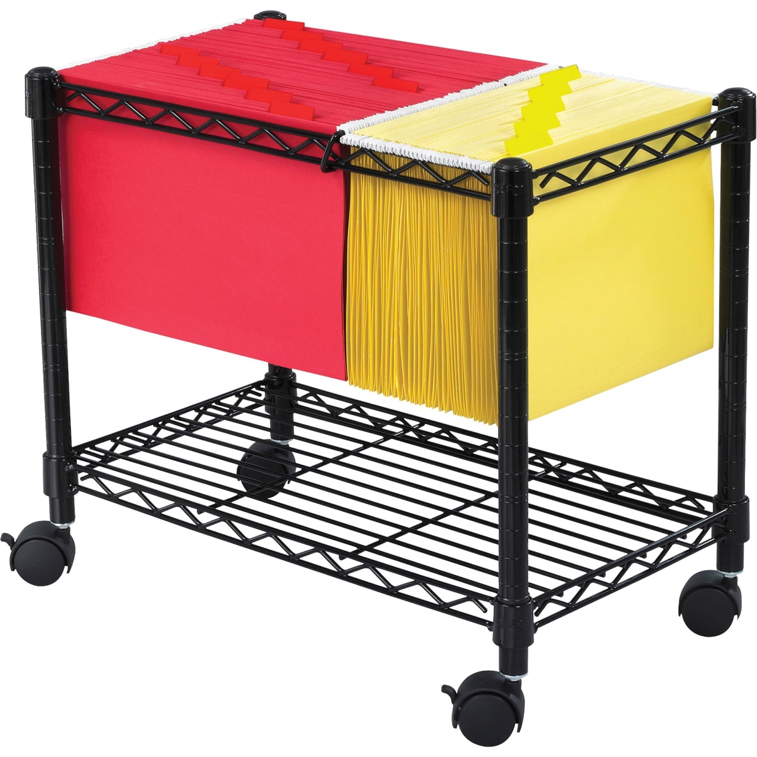 Safco Wire Mobile File, 20-1/2inH x 14inW x 24inD, Black - Image 3