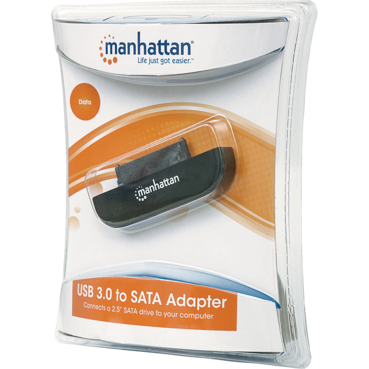 Manhattan USB-A to SATA 2.5in Adapter Cable, 42cm, Male to Male, 5 Gbps (USB 3.2 Gen1 aka USB 3.0), Supports 48-bit LBA, SuperSpeed USB, Three Year Warranty, Blister - Storage controller - SATA 6Gb/s - USB 3.0 - Image 5