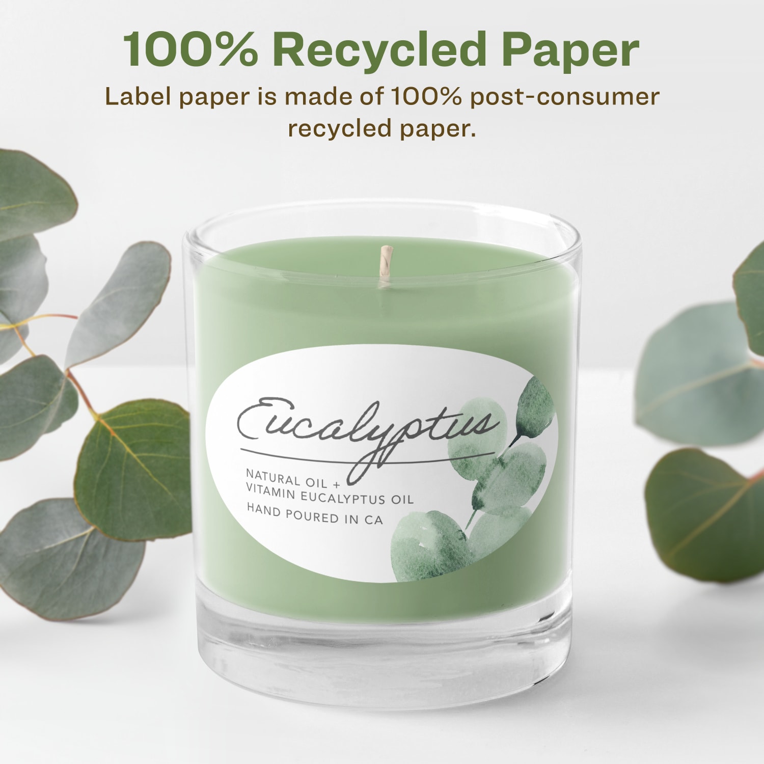 Avery Recycled Paper Labels, 94057-EWMP100, Oval, 4in x 6in, White, Pack Of 200 - Image 3