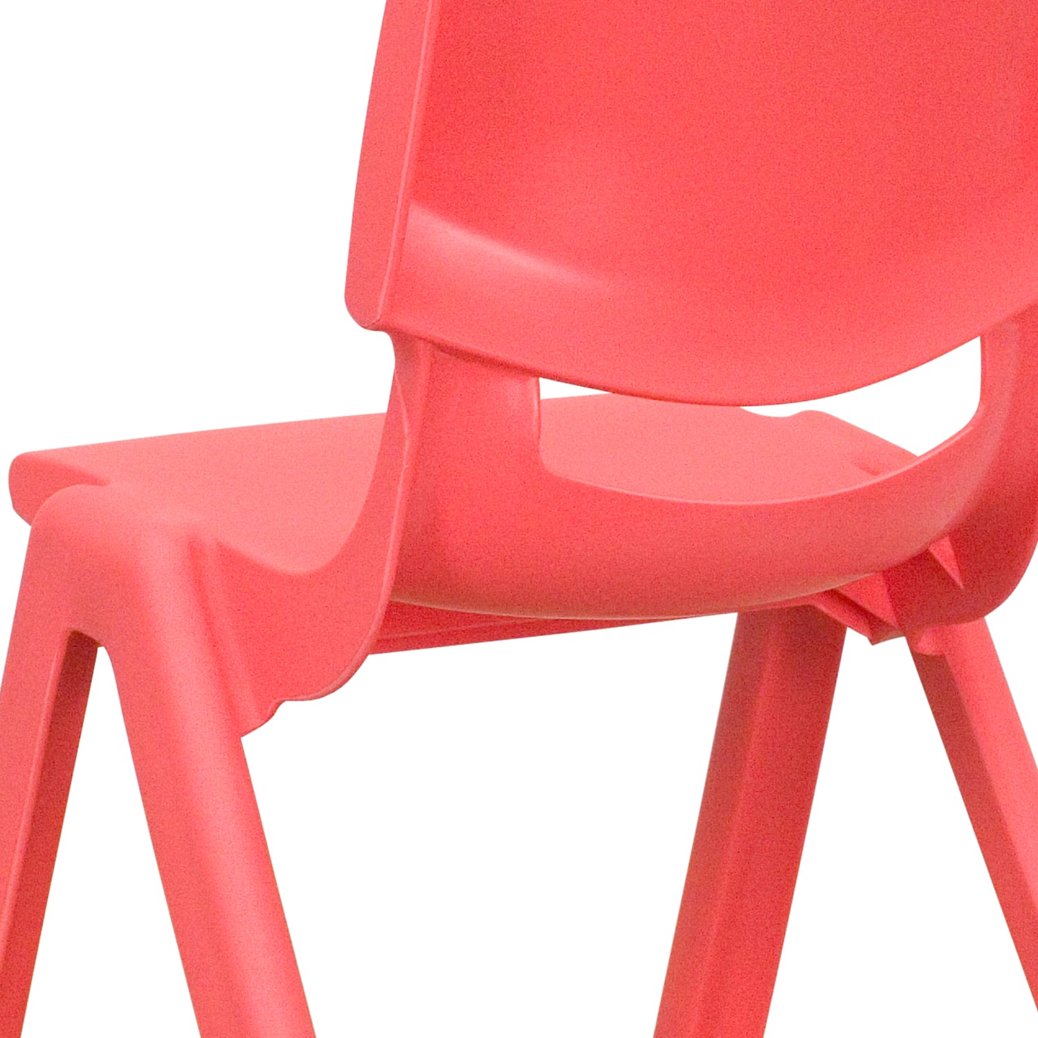 Flash Furniture Plastic Stackable School Chairs With 10 12in Seat Height Red Set Of 4 Chairs PopularChairscom