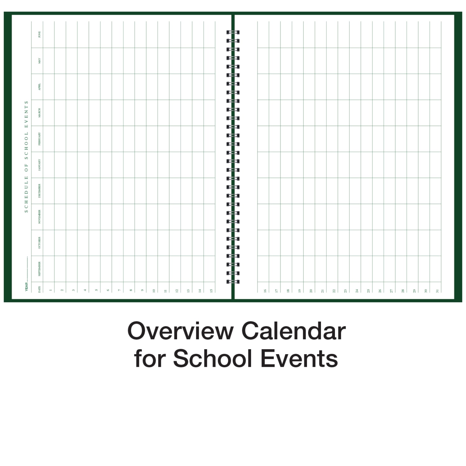 Ward Teacher Lesson Plan And Assignment Books, 8-1/2in x 11in, 8 Periods, Green, Pack Of 50 Books - Image 5