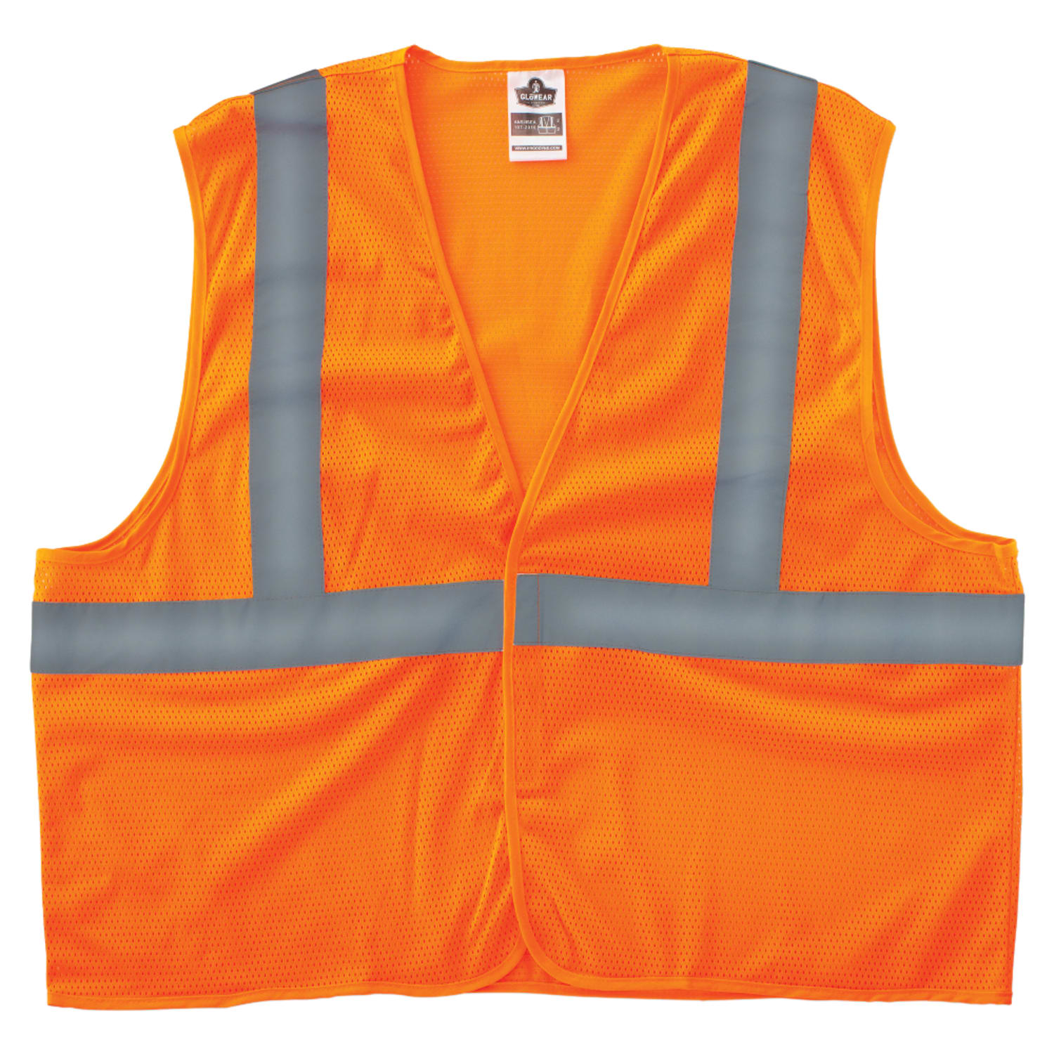 Ergodyne 8205HL 2XL/3XL Orange Type R Class 2 Super Econo Mesh Vest