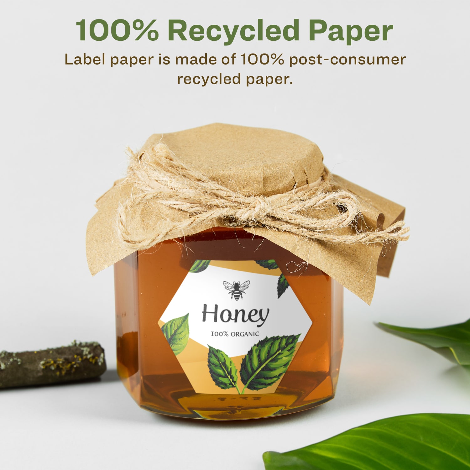 Avery Recycled Paper Labels, 94121-EWMP100, Hexagon, 2-1/2in x 2-57/64in, White, Pack Of 600 - Image 3