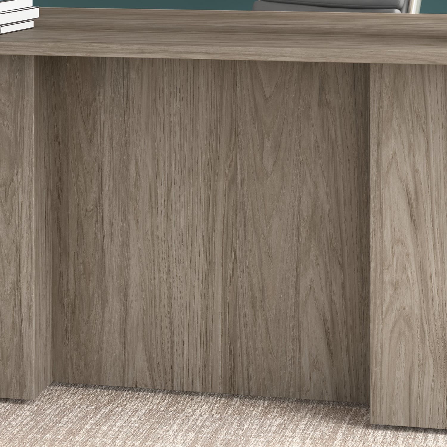 Bush Business Furniture Office 500 72inW L-Shaped Executive Corner Desk With Drawers, Modern Hickory, Standard Delivery - Image 5