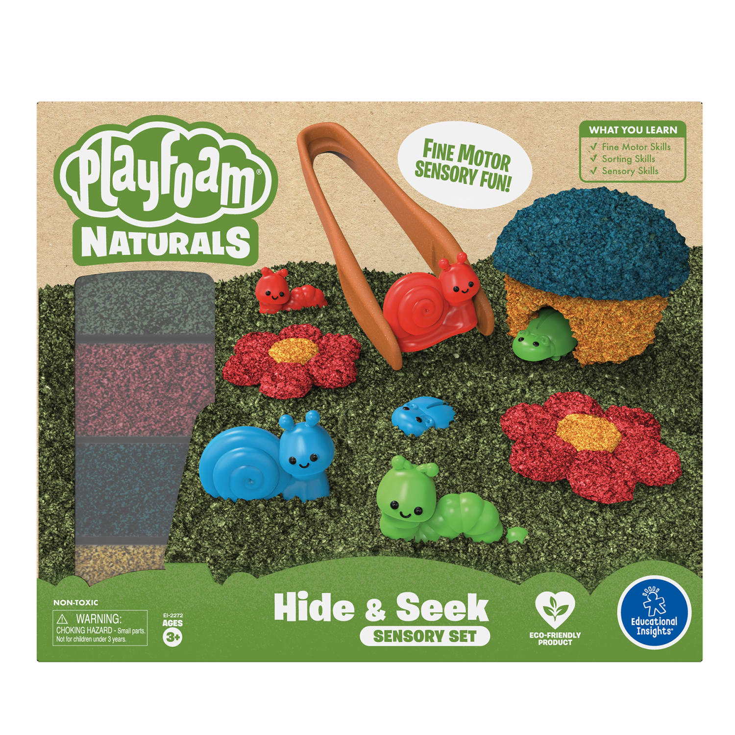Educational Insights Playfoam Naturals Hide & Seek Sensory Set, Multicolor - Image 3