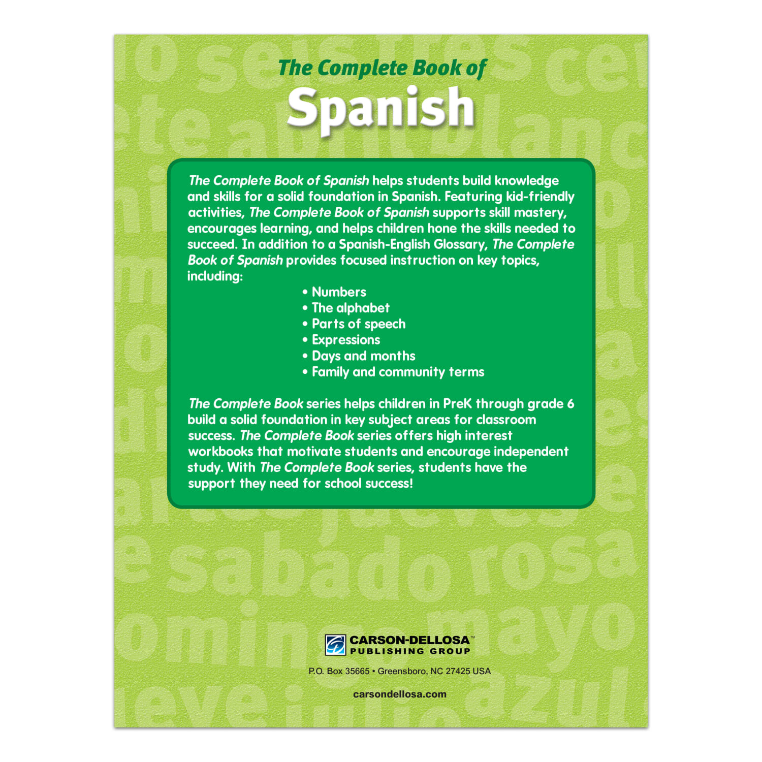 Thinking Kids Complete Book Of Spanish, Grades 1 - 3 - Image 4