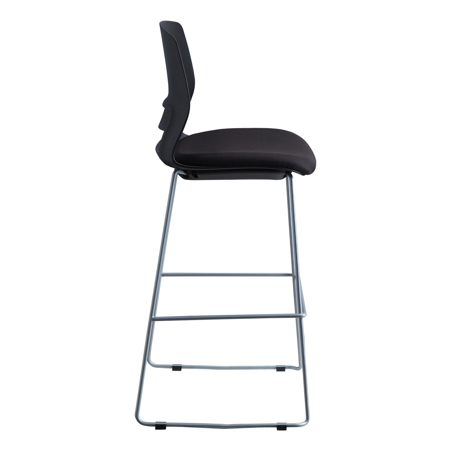Lorell Artic Series Stack Stools, Black, Set Of 2 - Image 4