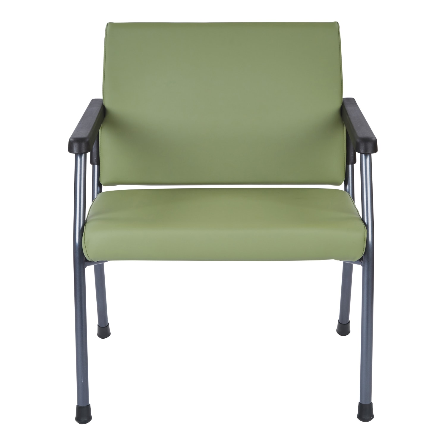 WorkSmart Bariatric Big & Tall Chair, Dillion Fabric With Arms, 400lb Capacity, Sage - Image 3