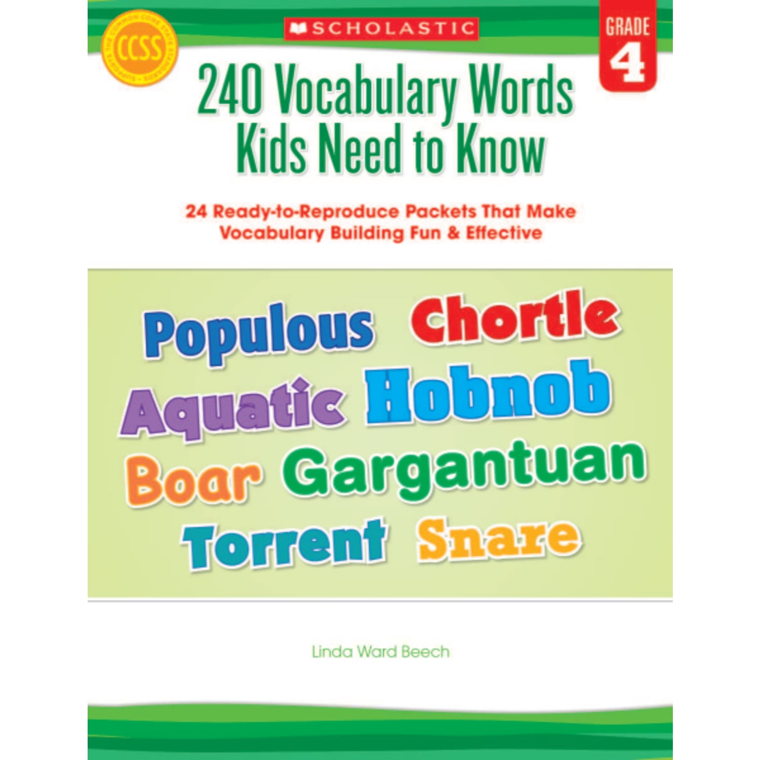 Scholastic 240 Vocabulary Words Kids Need To Know, Grade 4