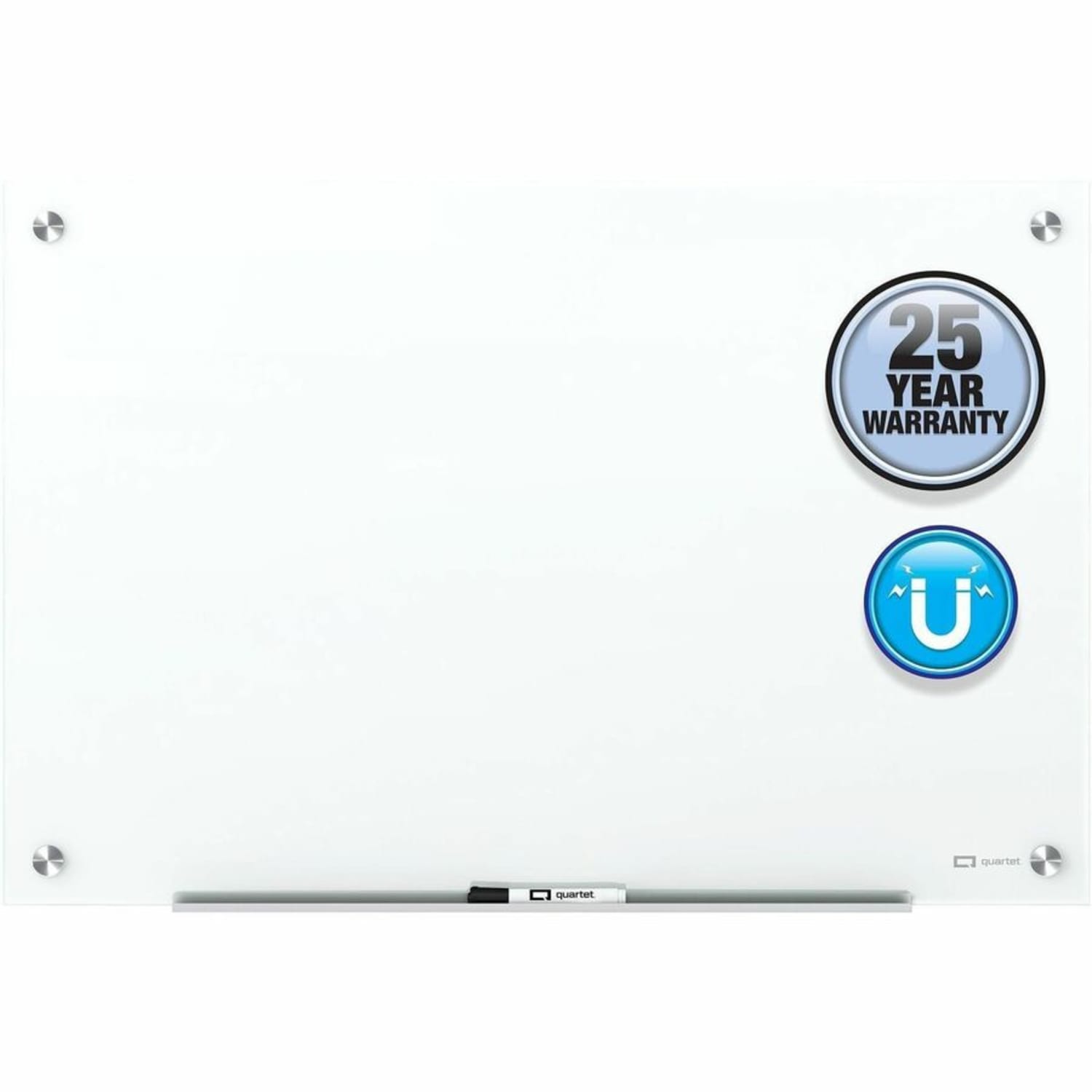 Quartet Infinity Magnetic Glass Dry-Erase Board, White, 48in x 48in, G24848W - Image 3
