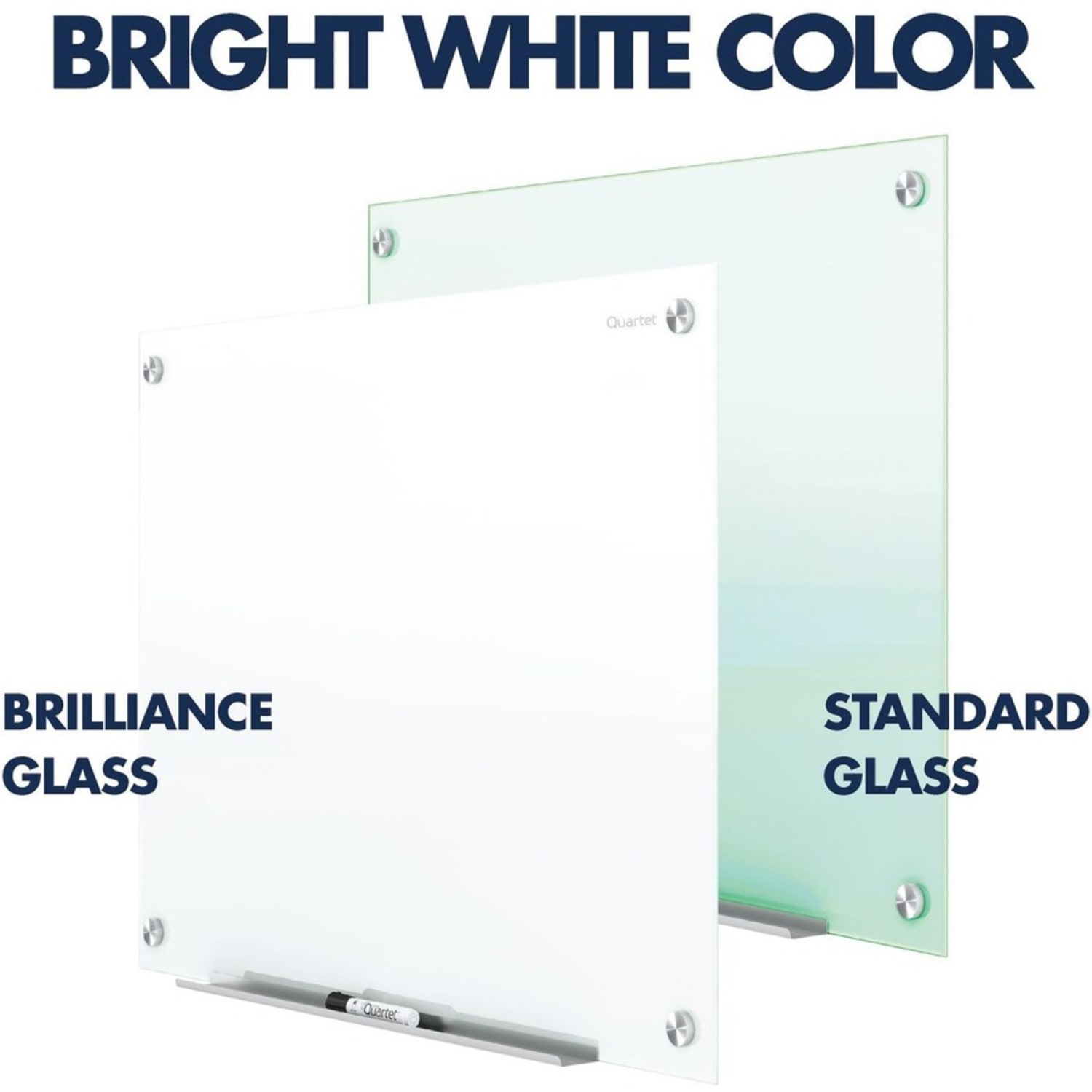 Quartet Infinity Magnetic Glass Dry-Erase Board, White, 48in x 48in, G24848W - Image 4
