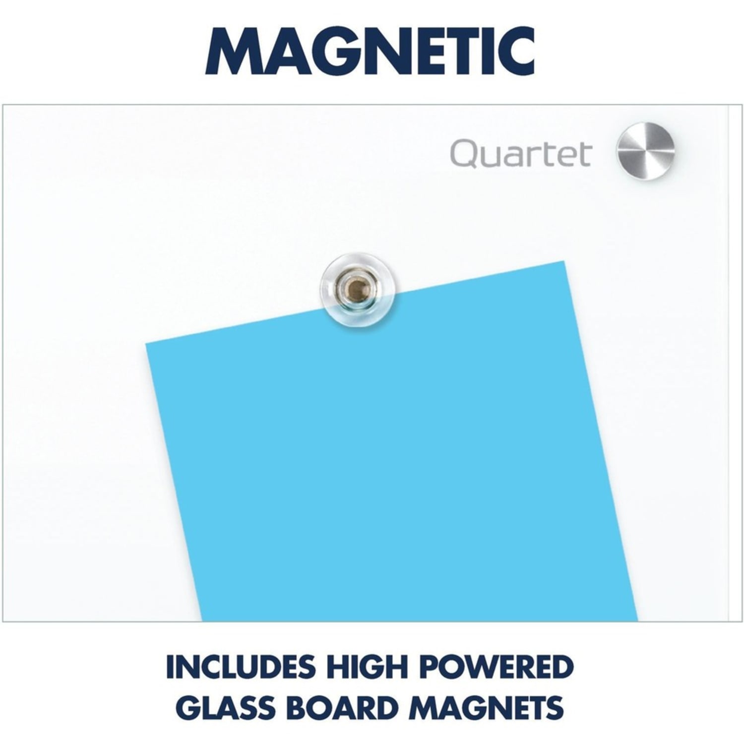 Quartet Infinity Magnetic Glass Dry-Erase Board, White, 48in x 48in, G24848W - Image 6