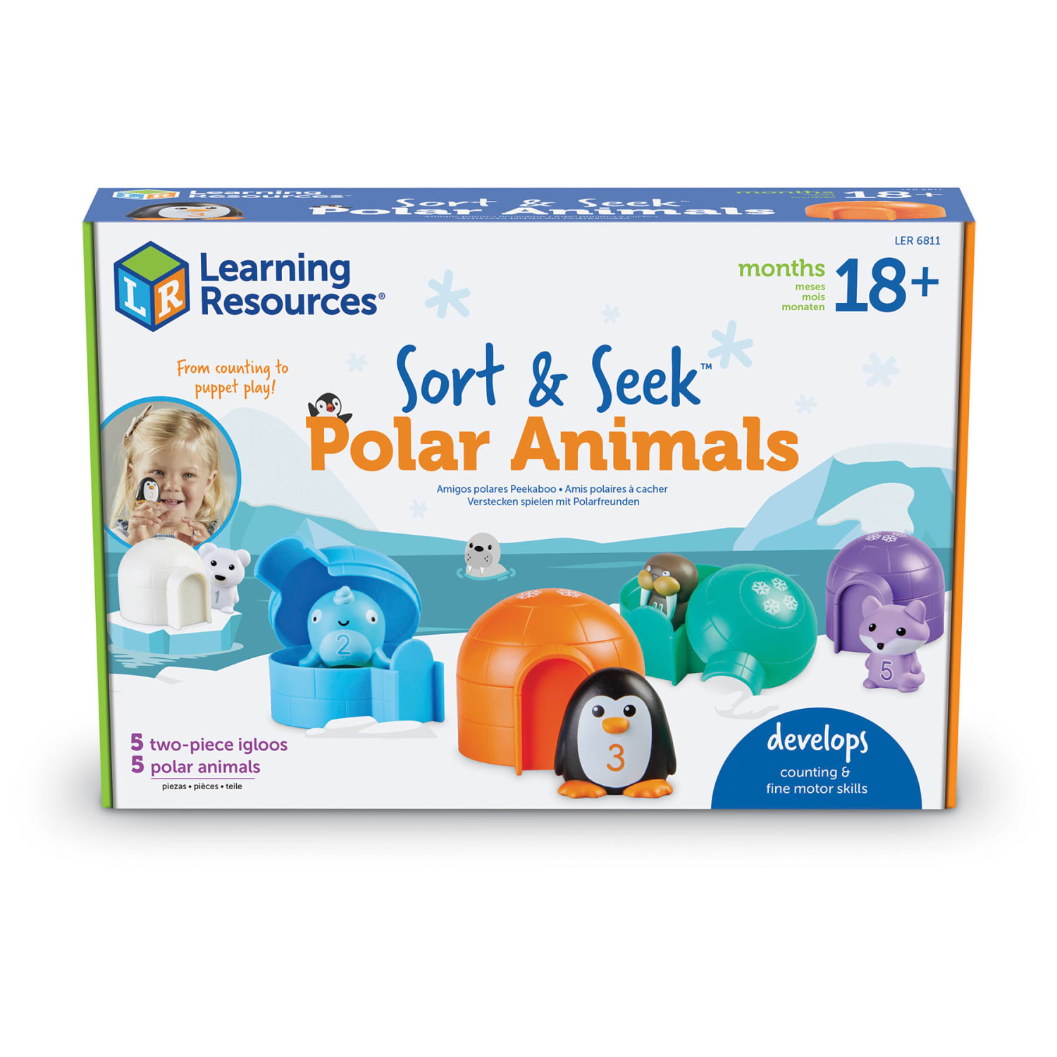 Learning Resources Sort & Seek Polar Animals - Image 3