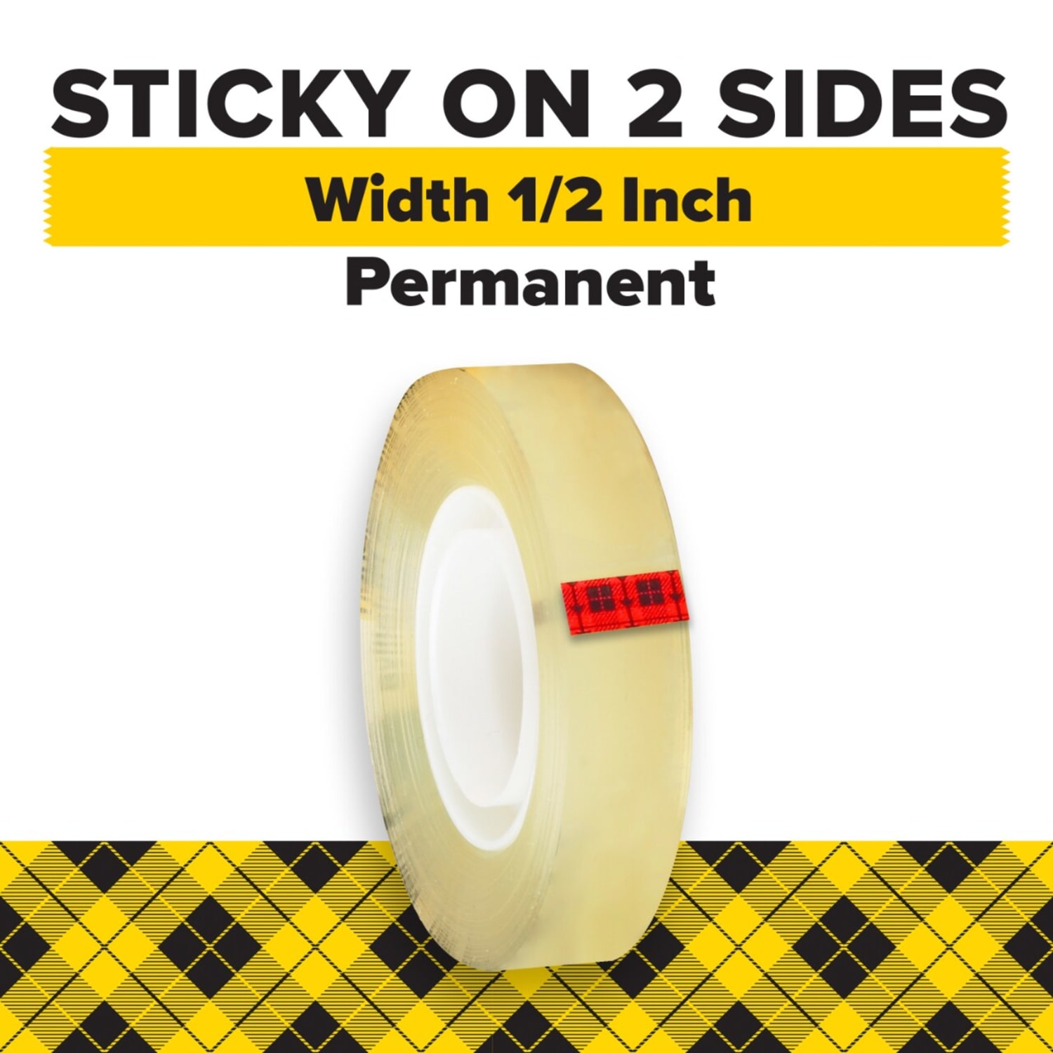 Scotch Double Sided Tape, Permanent, 2 Tape Rolls, 1/2 in x 900 in, Home Office Supplies and School Supplies for College and Classrooms - Image 3