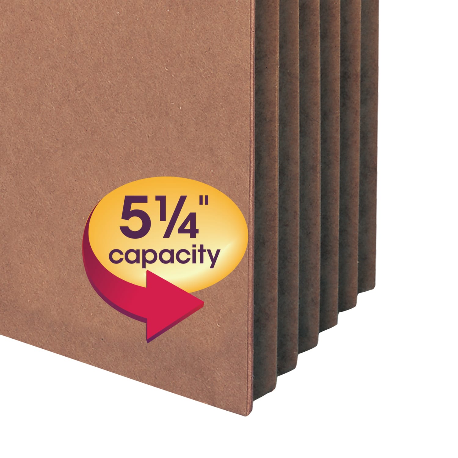 Smead Expanding File Pockets, 5 1/4in Expansion, 9 1/2in x 11 3/4in, 30% Recycled, Redrope, Pack Of 10 - Image 4